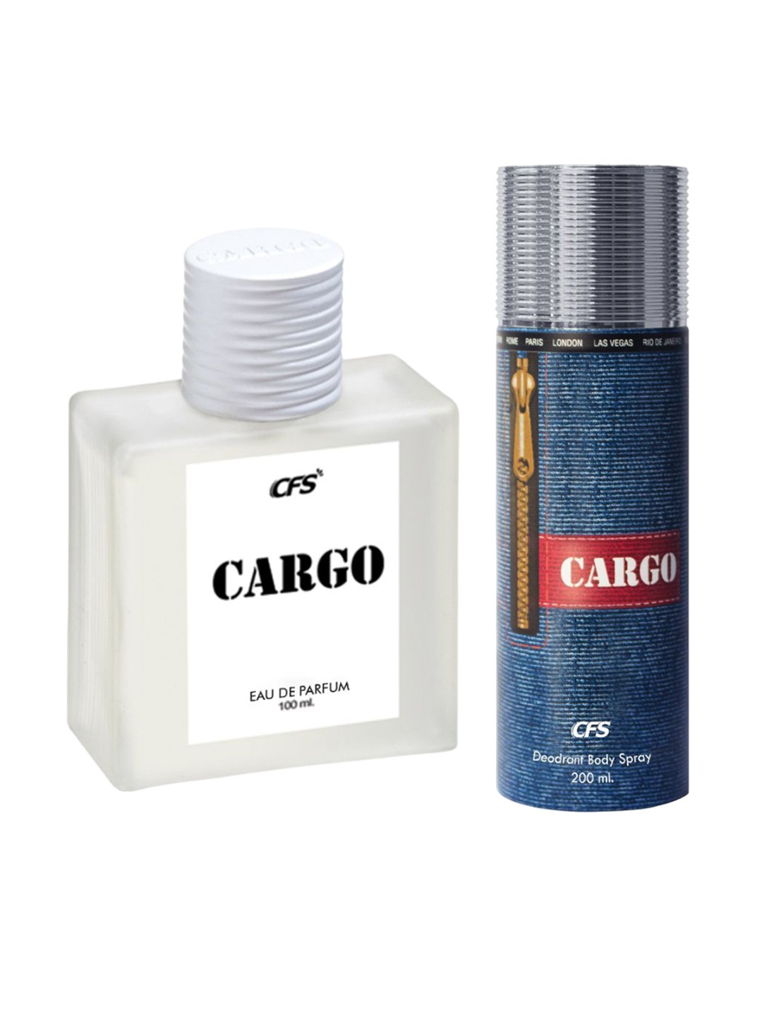 

CFS Cargo White Eau De Parfum & Cargo Blue Long Lasting Deodorant Combo