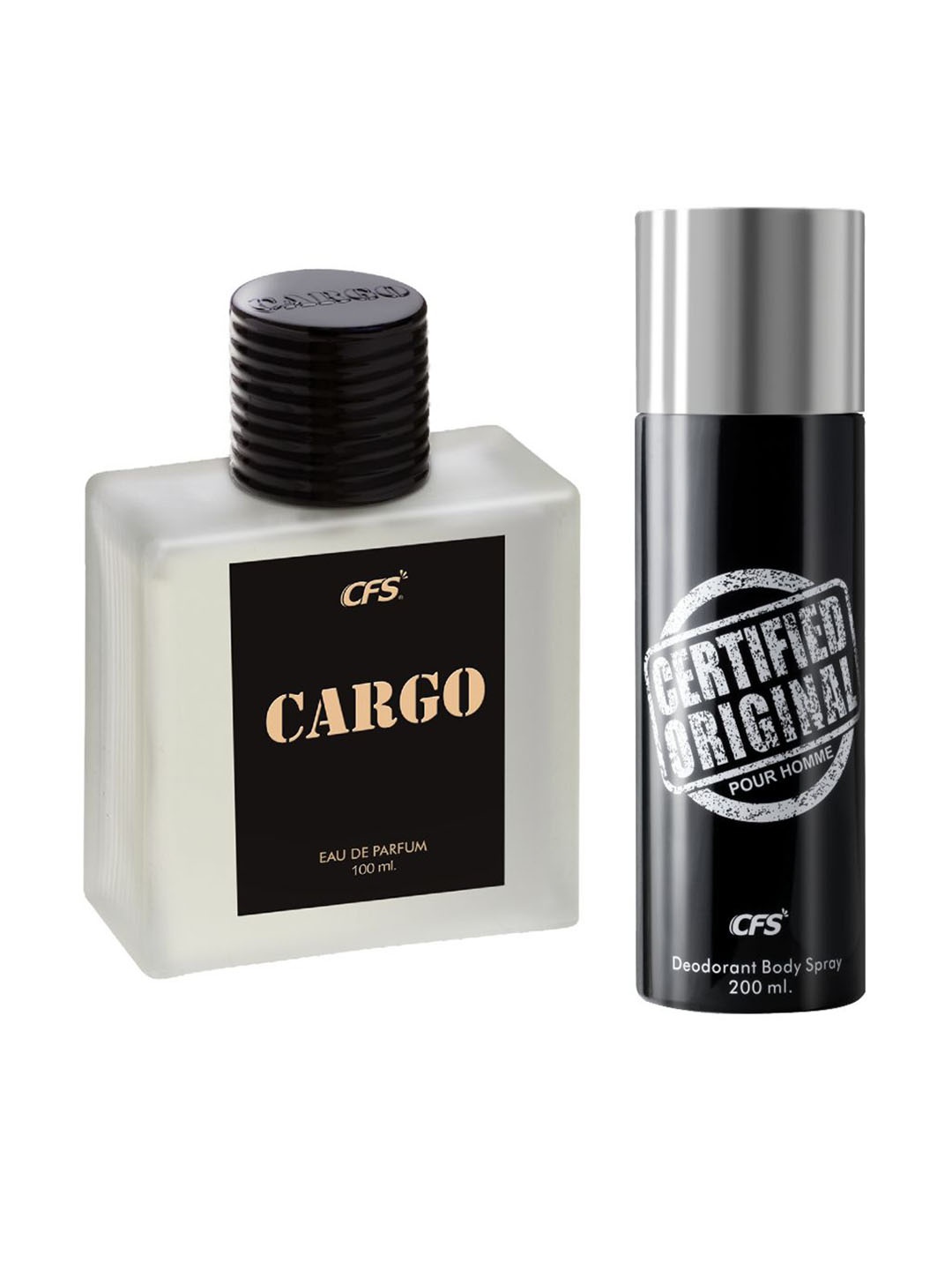 

CFS Cargo Black Eau De Parfum & Certified Original Long Lasting Deodorant Combo