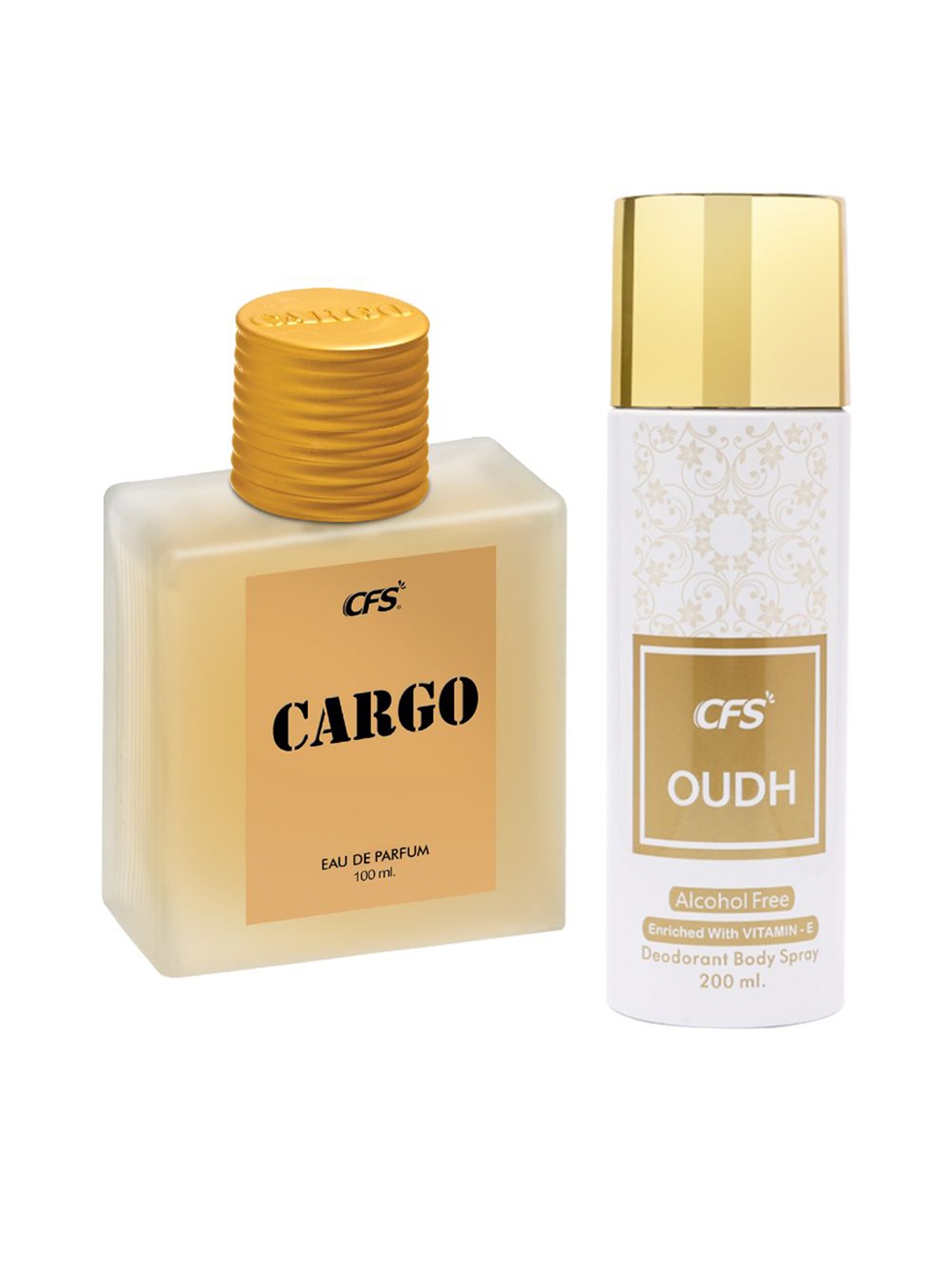 

CFS Cargo Khakhi Eau De Parfum & Oudh White Long Lasting Deodorant - 100ml+300ml, Khaki