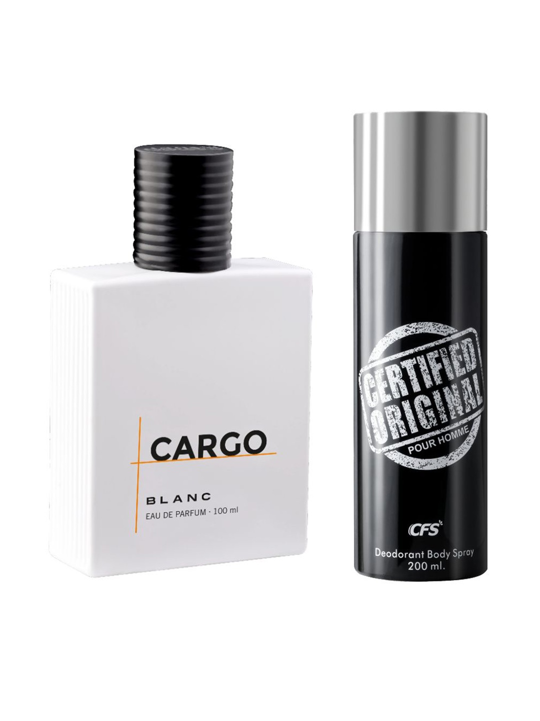 

CFS Cargo Blanc Eau De Parfum & Certified Original Long Lasting Deodorant Combo, White