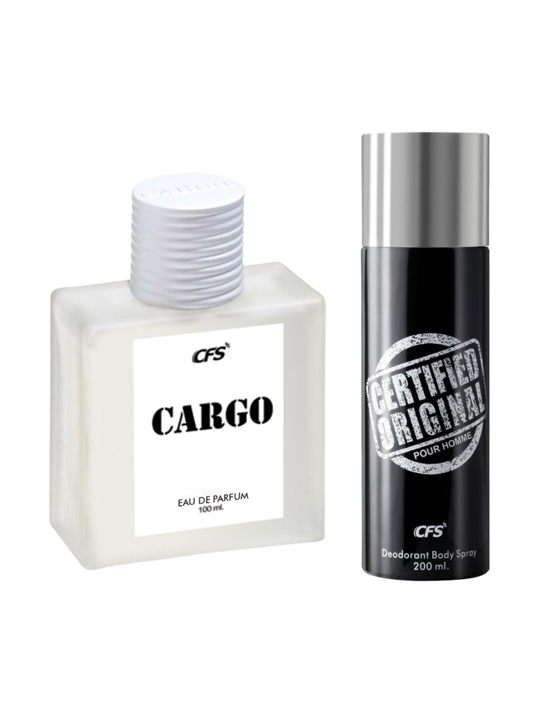 

CFS Set of Cargo White Eau De Parfum - 100ml & Certified Original Deodorant Spray - 200ml