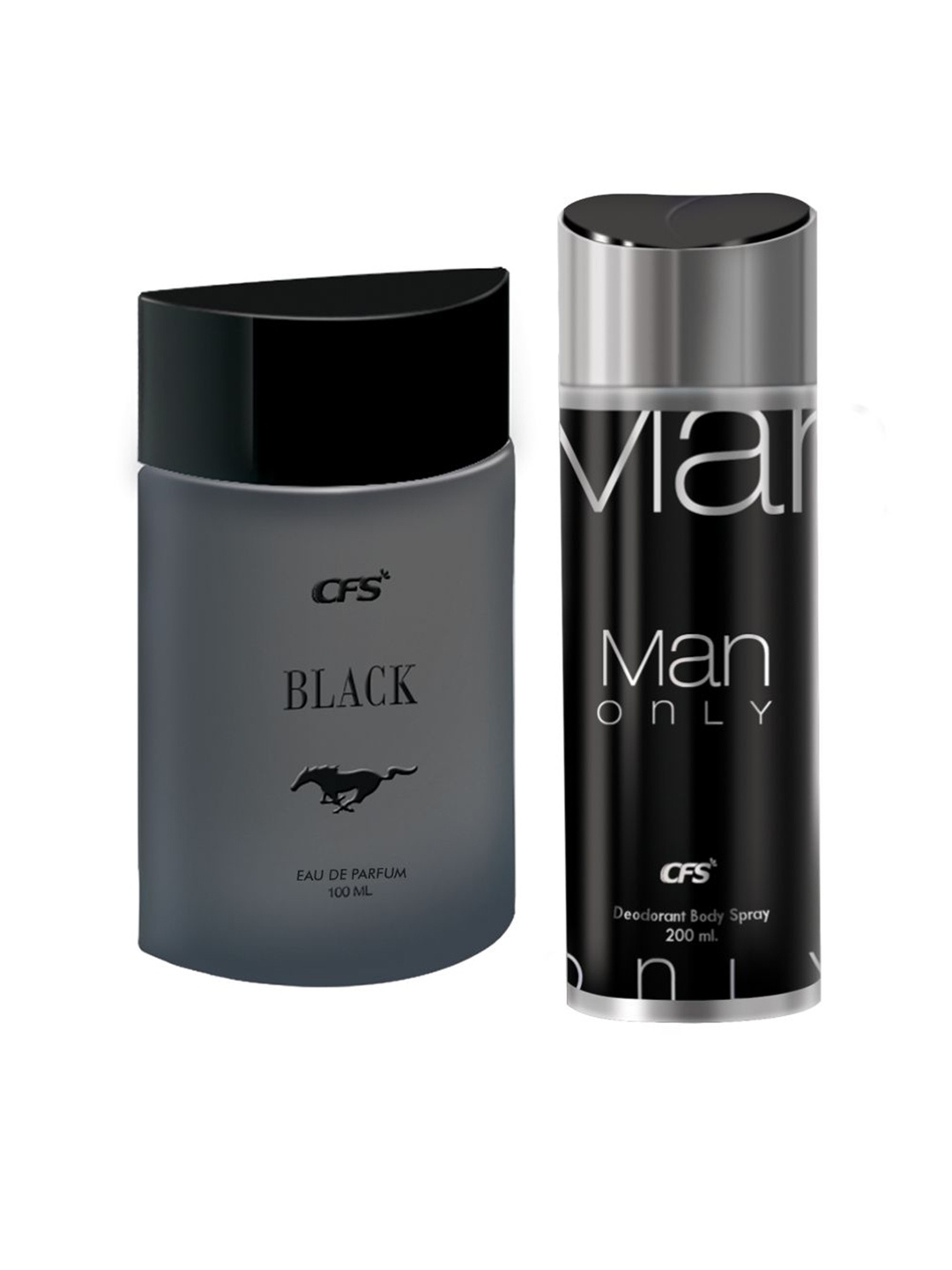 

CFS Black EDP Long Lasting Perfume & Man Only Black Deodorant Body Spray - 300ml