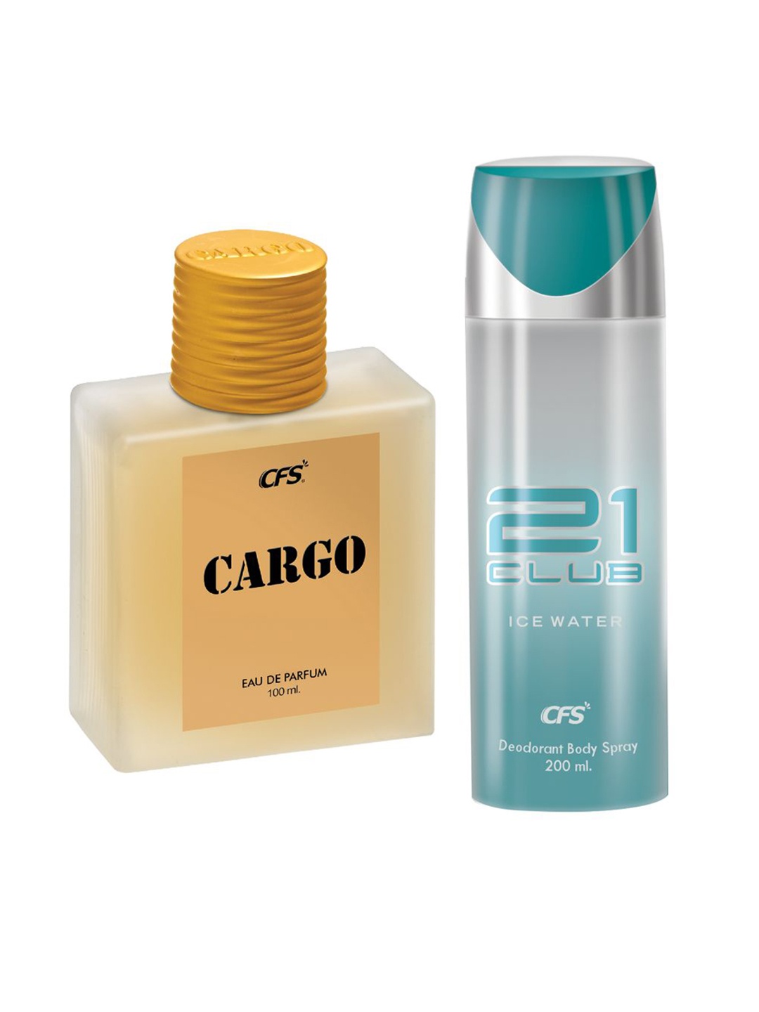 

CFS Cargo EDP Long Lasting Perfume & Ice Water Deodorant - 100ml+300ml, Khaki