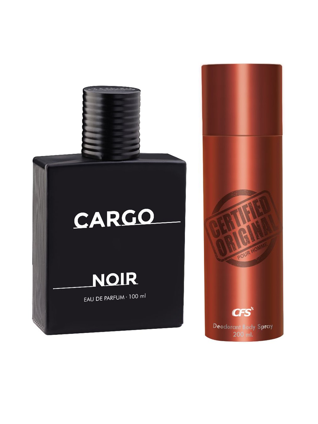 

CFS Cargo Noir Eau De Parfum & Certified Original Long Lasting Deodorant Combo, Black