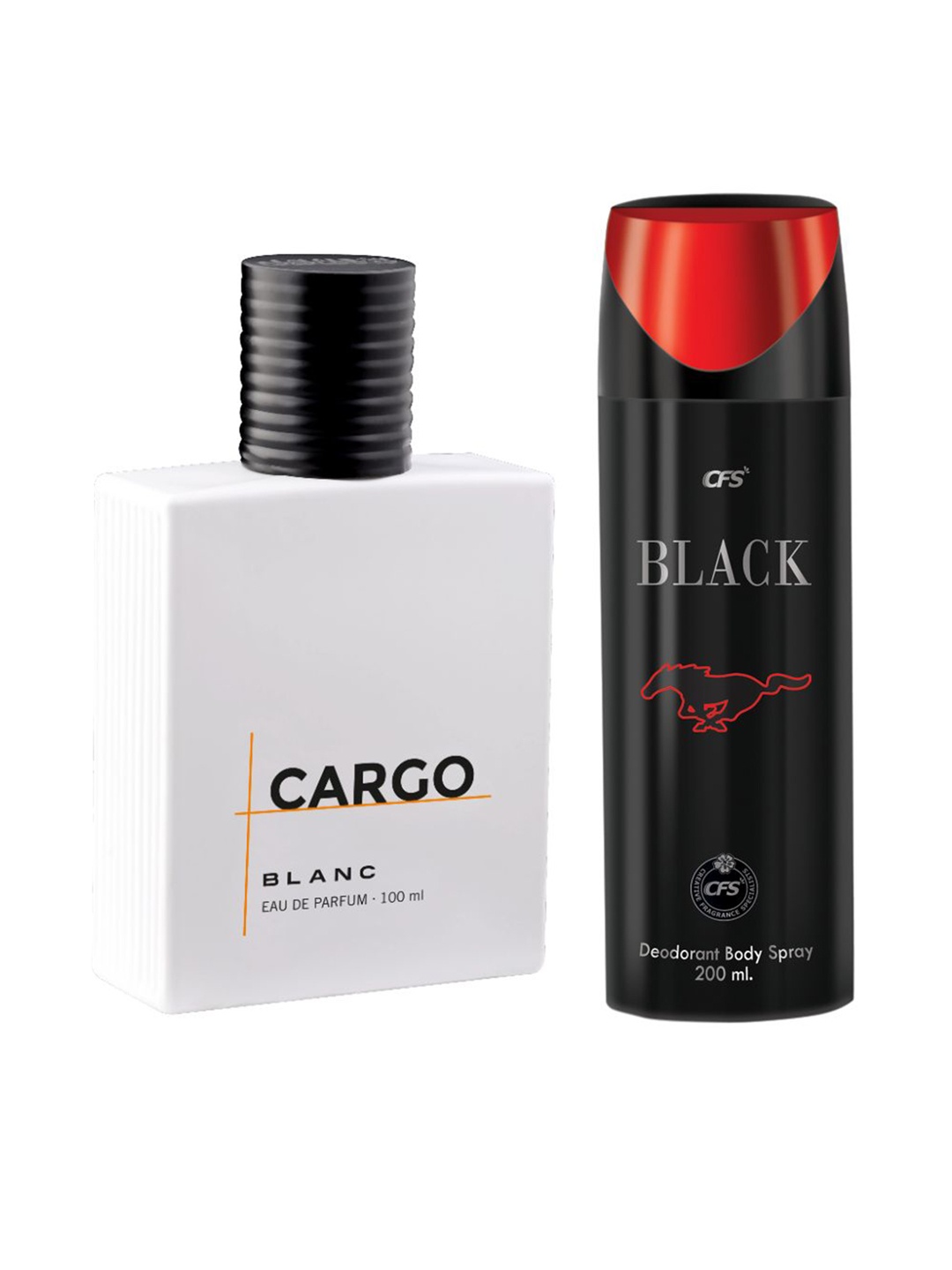 

CFS Set of Cargo Blanc Eau De Parfum - 100ml & Black Deodorant Body Spray - 200ml, White