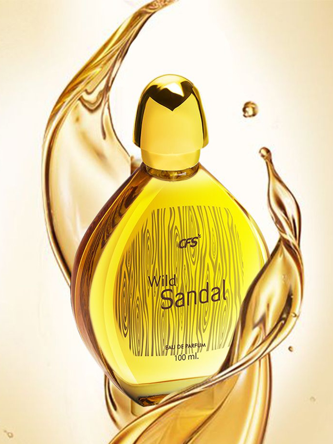 

CFS Wild Sandal EDP Long Lasting Perfume & Oudh Black Deodorant Body Spray - 300ml, Gold