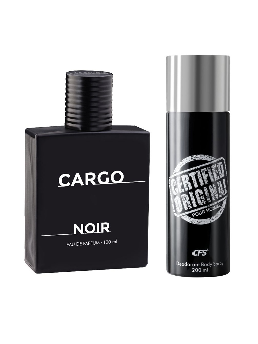 

CFS Cargo Noir EDP Long Lasting Perfume & Certified Original Deodorant Body Spray - 300ml, Black