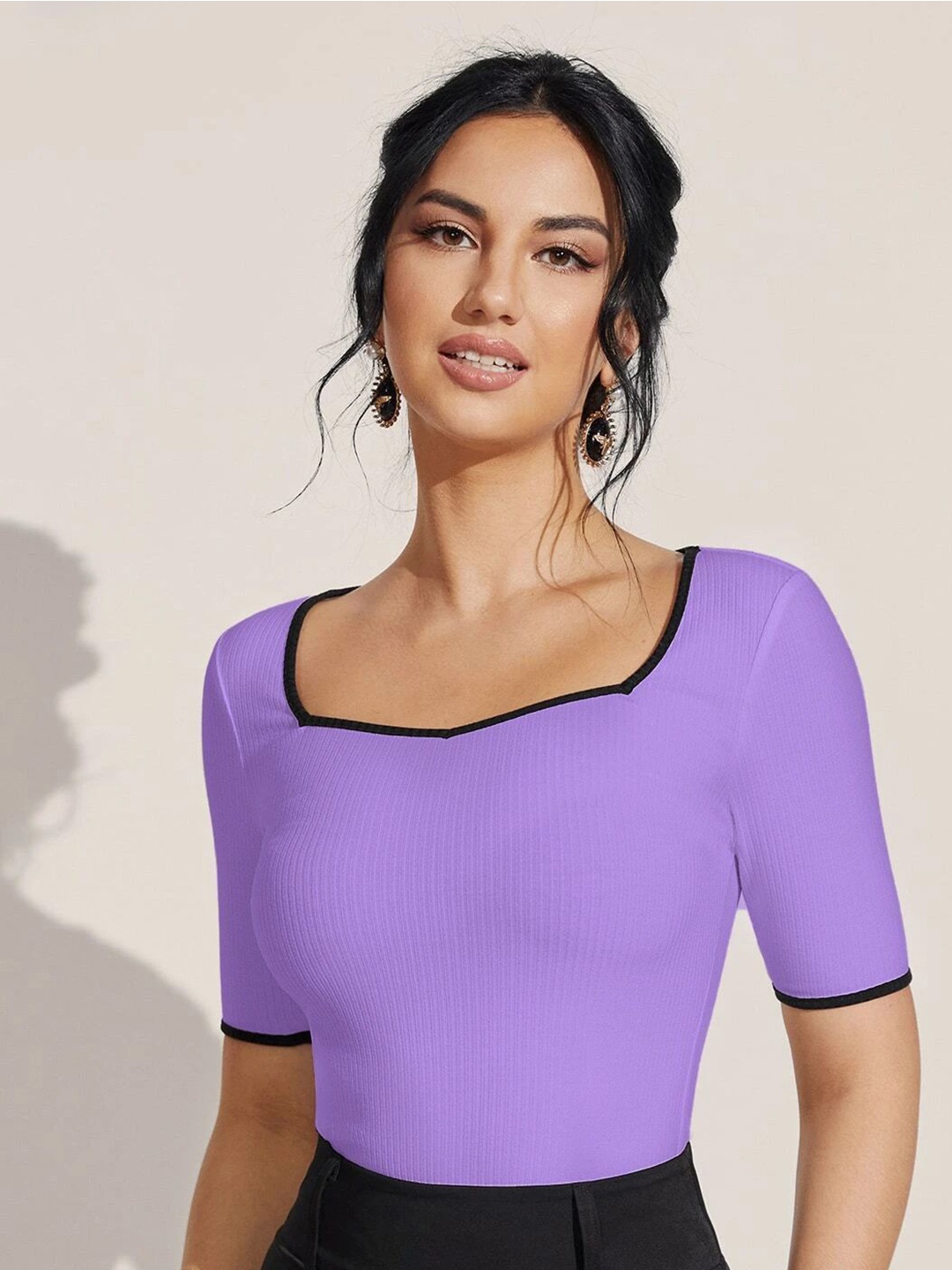 

Nalax Designs Applique Top, Lavender