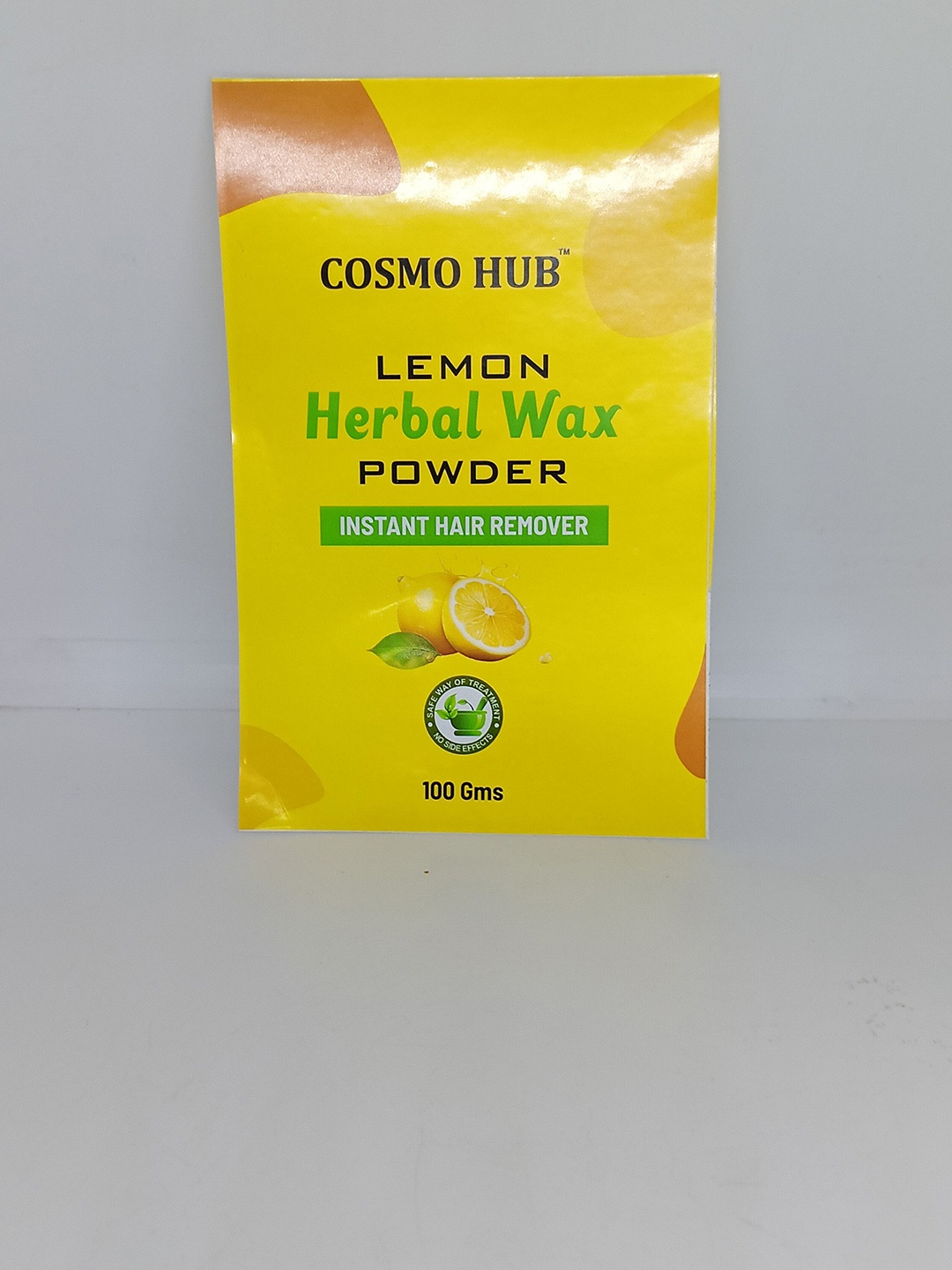 

COSMO HUB Lemon Herbal Wax Powder for Instant Hair Removal -100 ml, Yellow