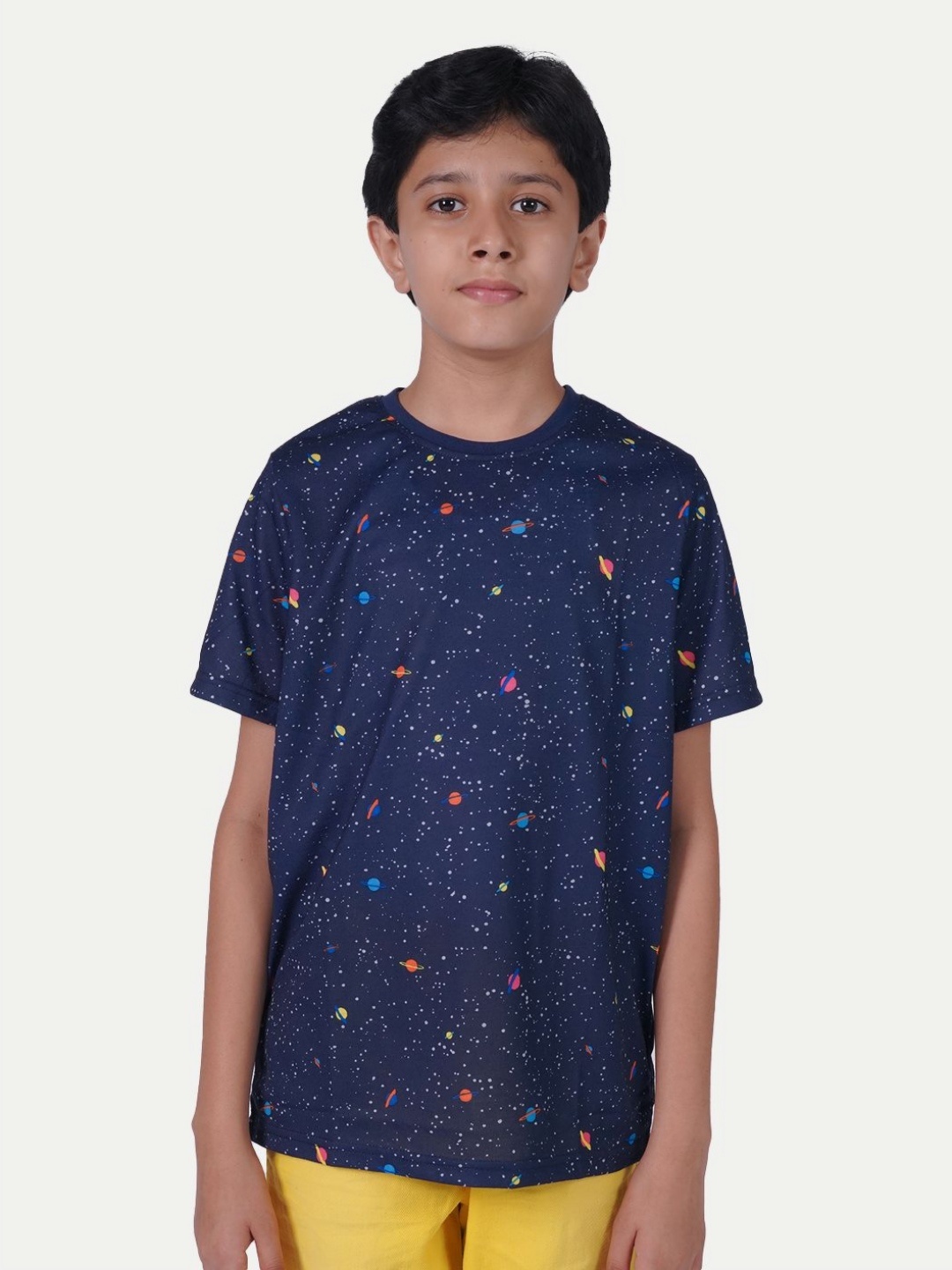 

BAESD Boys Graphic Printed Round Neck Cotton T-Shirt, Blue