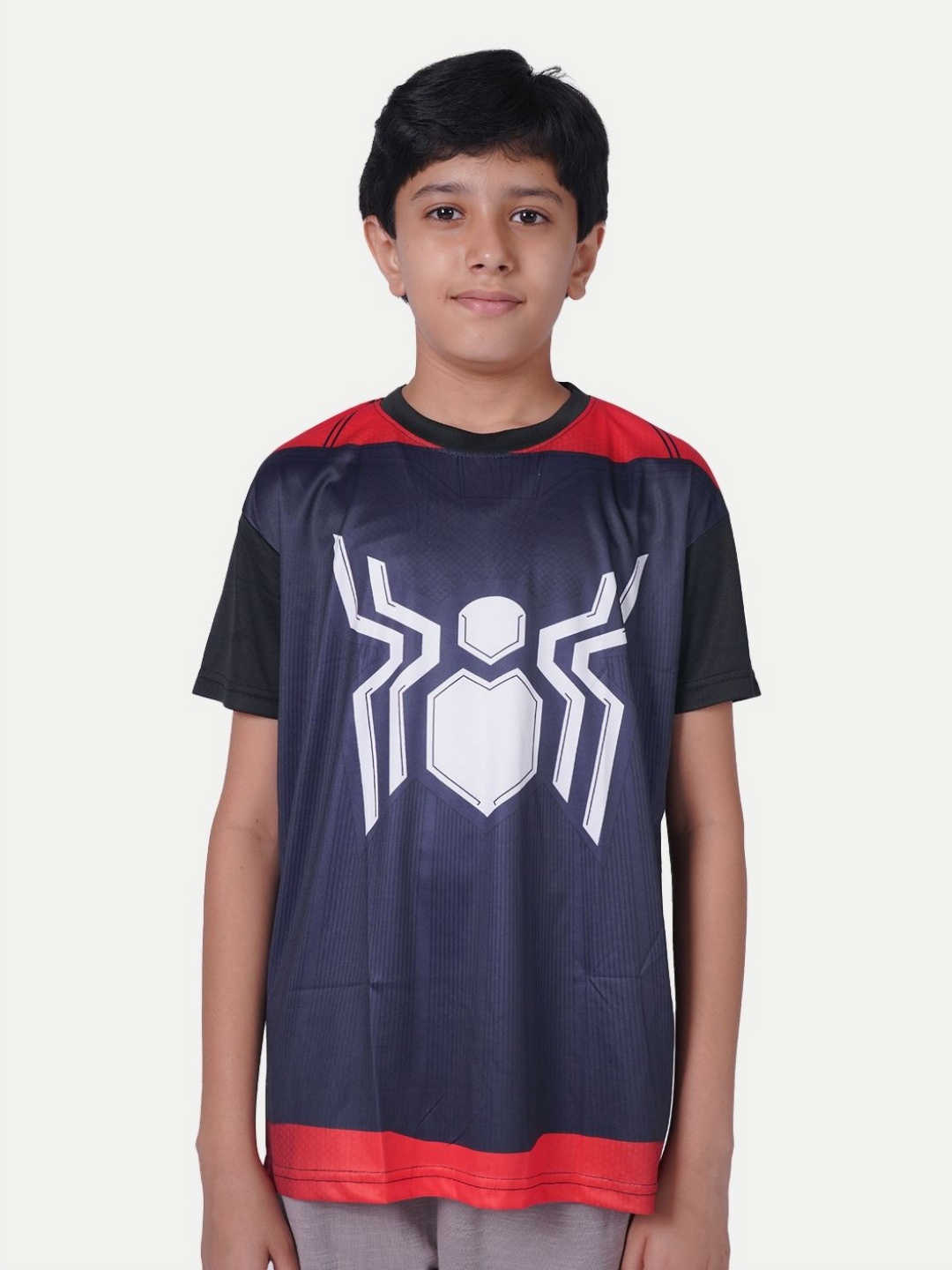 

BAESD Boys Graphic Printed Round Neck Cotton T-Shirt, Black