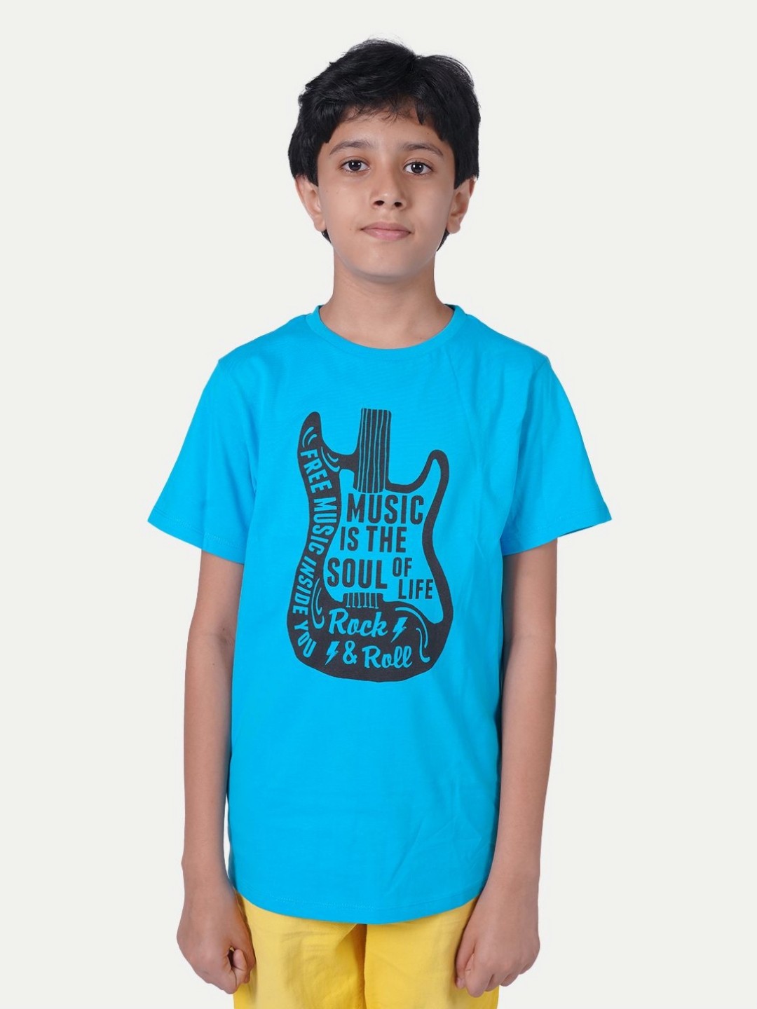 

BAESD Boys Graphic Printed Round Neck Cotton T-Shirt, Blue