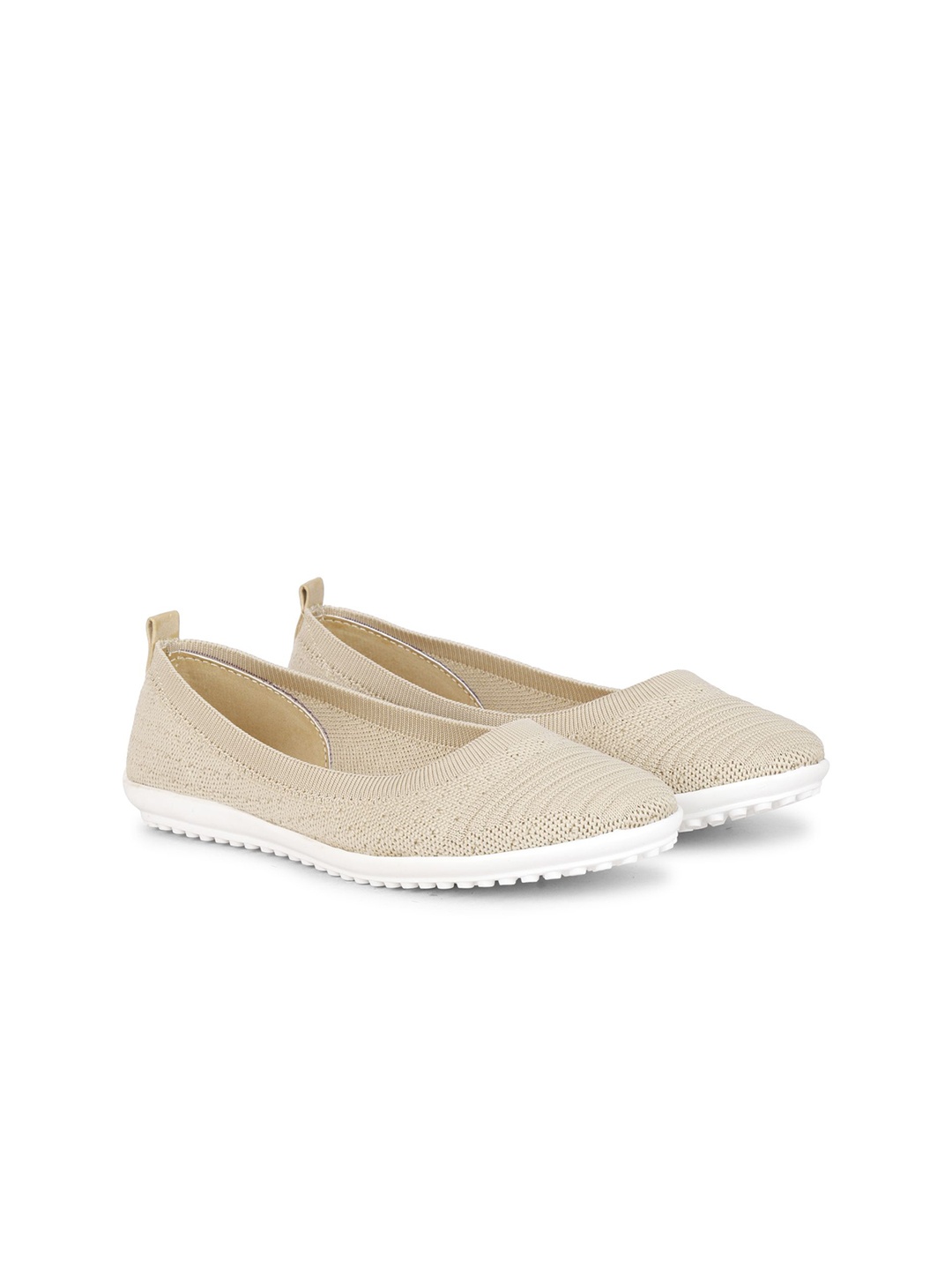 

TRY FEET Women Ballerinas Flats, Beige