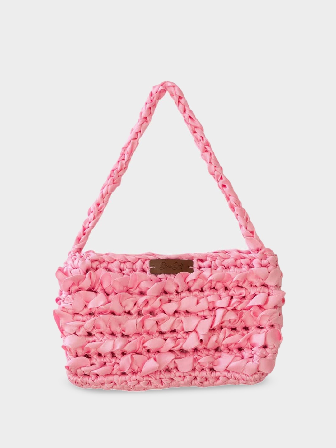 

DECORDILL Structured Shoulder Bag with Quilted, Pink