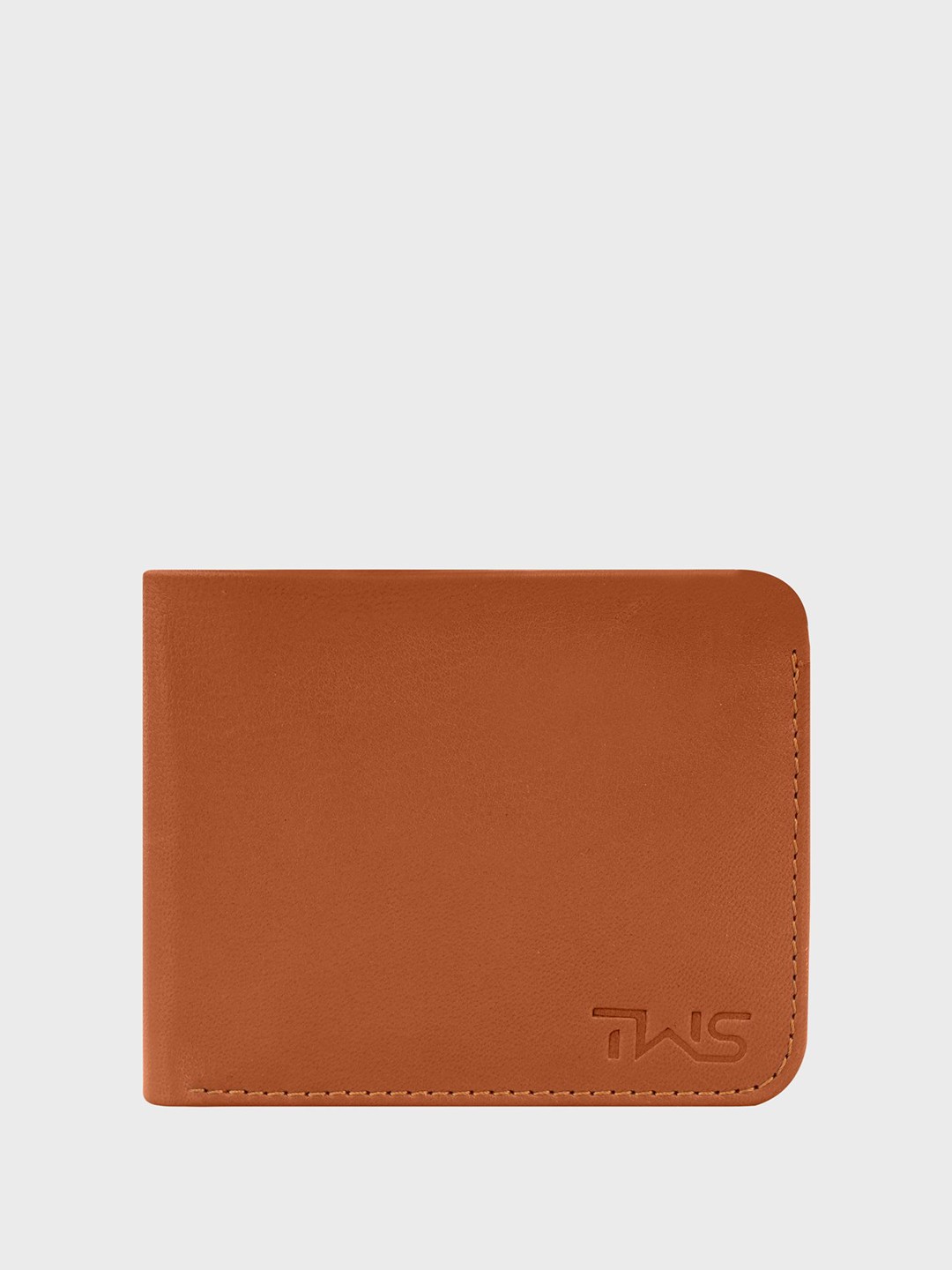 

The Wallet Store Men Leather Two Fold Wallet, Tan