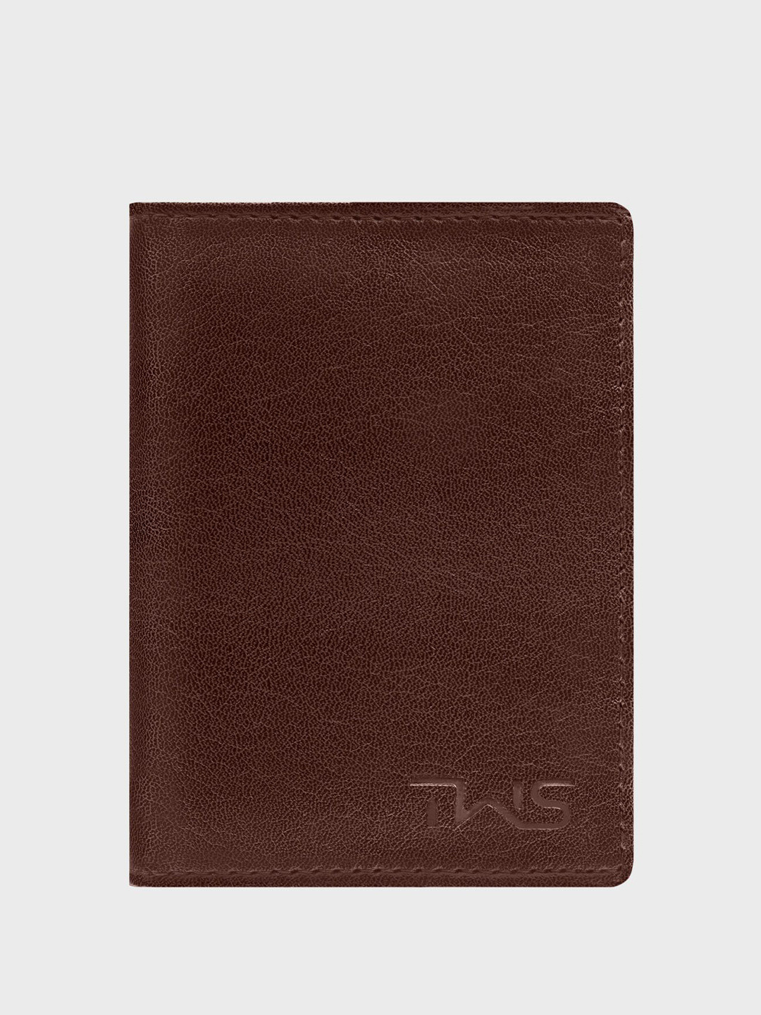 

The Wallet Store Men Textured Leather Two Fold Wallet, Brown