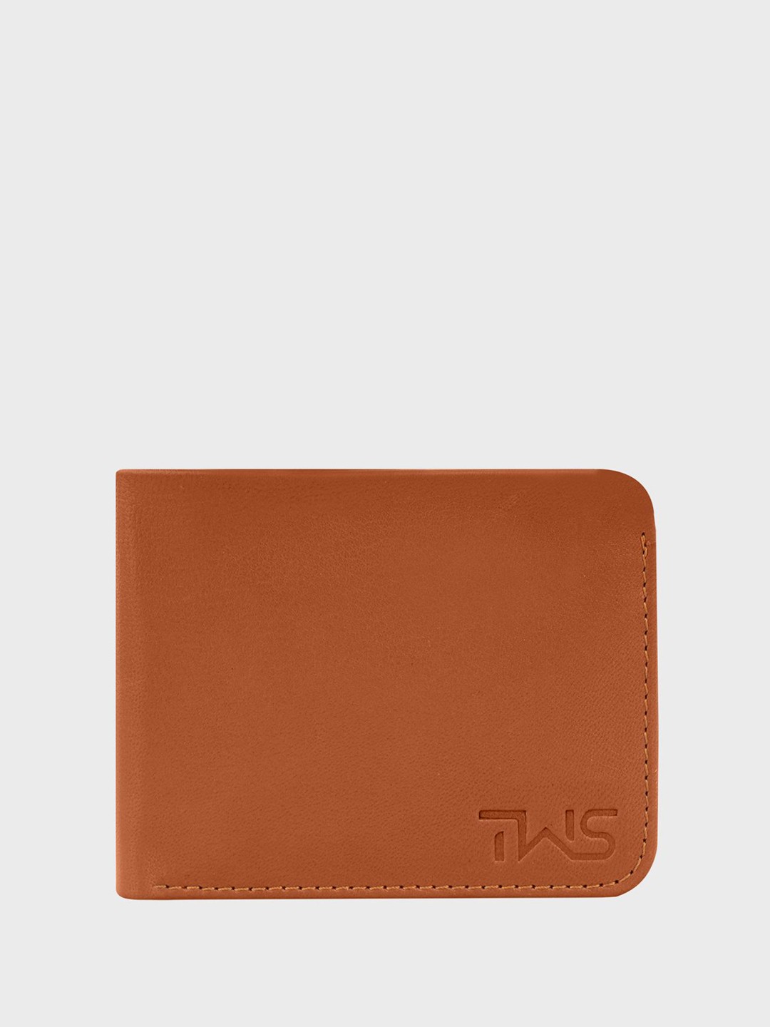 

The Wallet Store Men Leather Two Fold Wallet, Tan