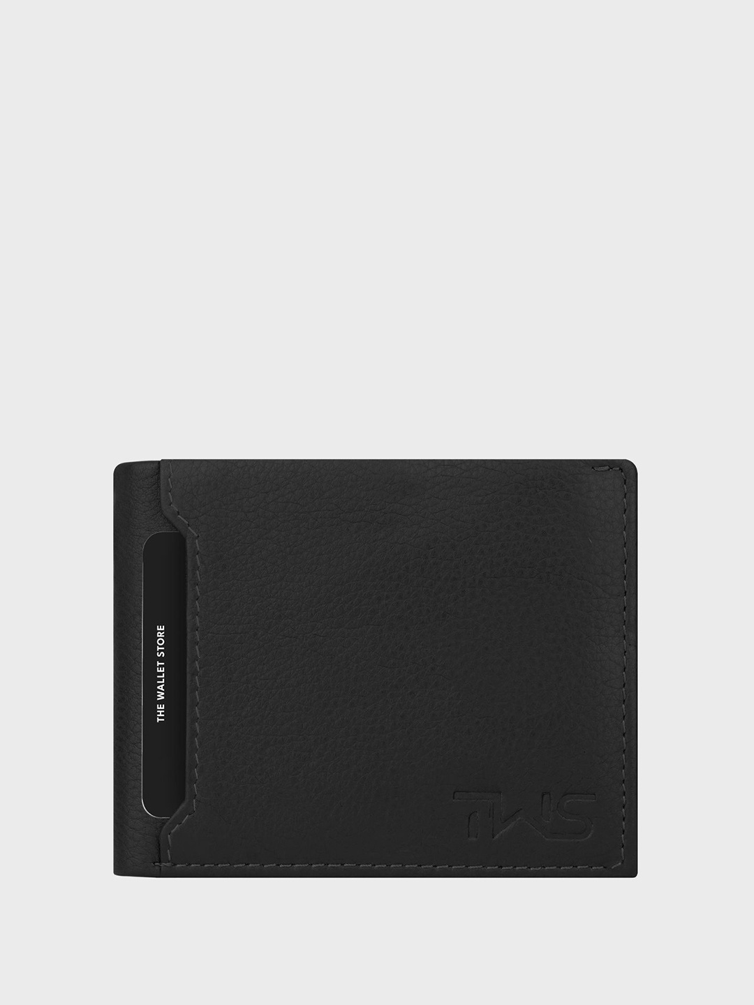 

The Wallet Store Men Leather Two Fold Wallet, Black