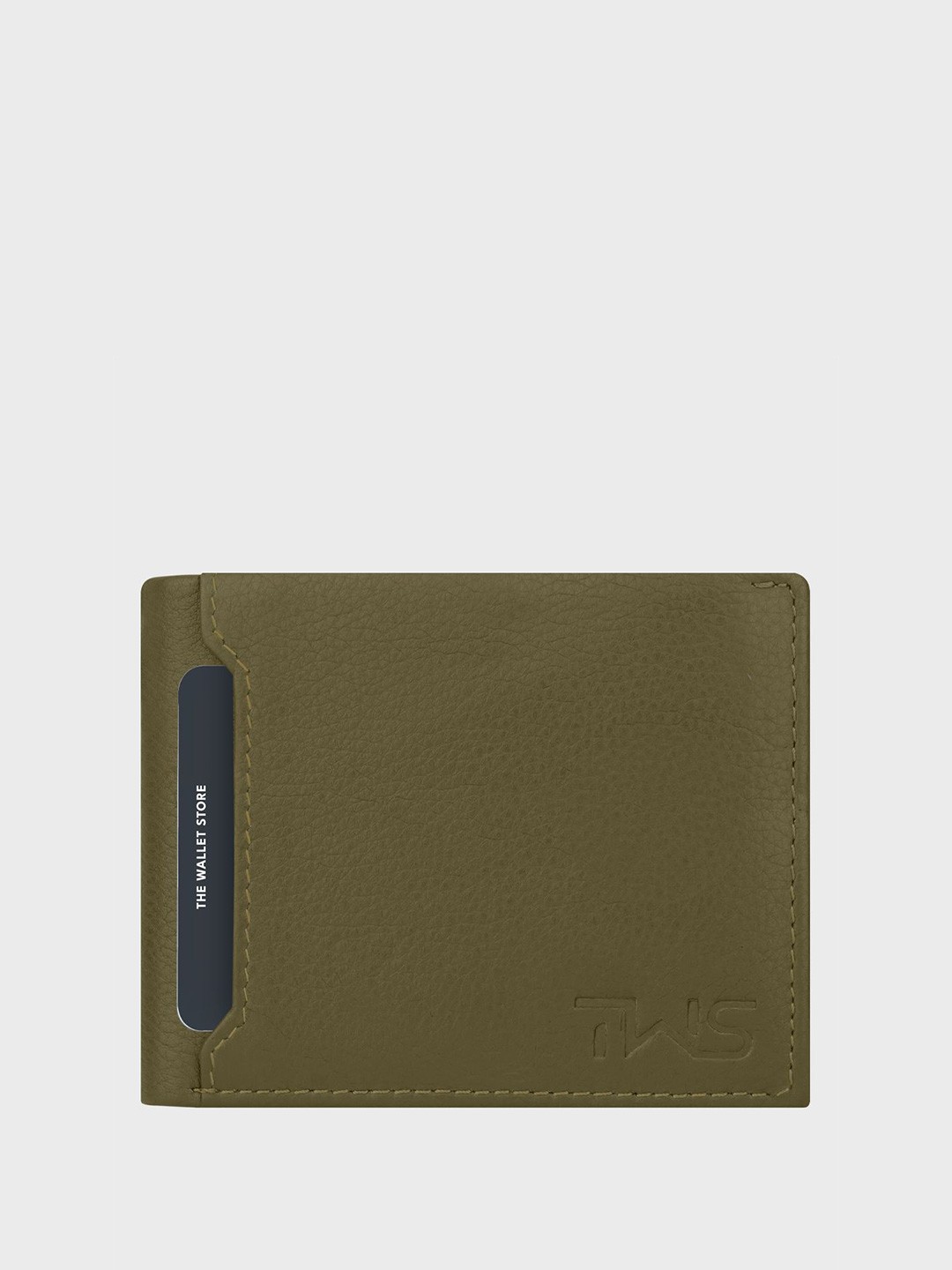 

The Wallet Store Men Leather Two Fold Wallet, Green