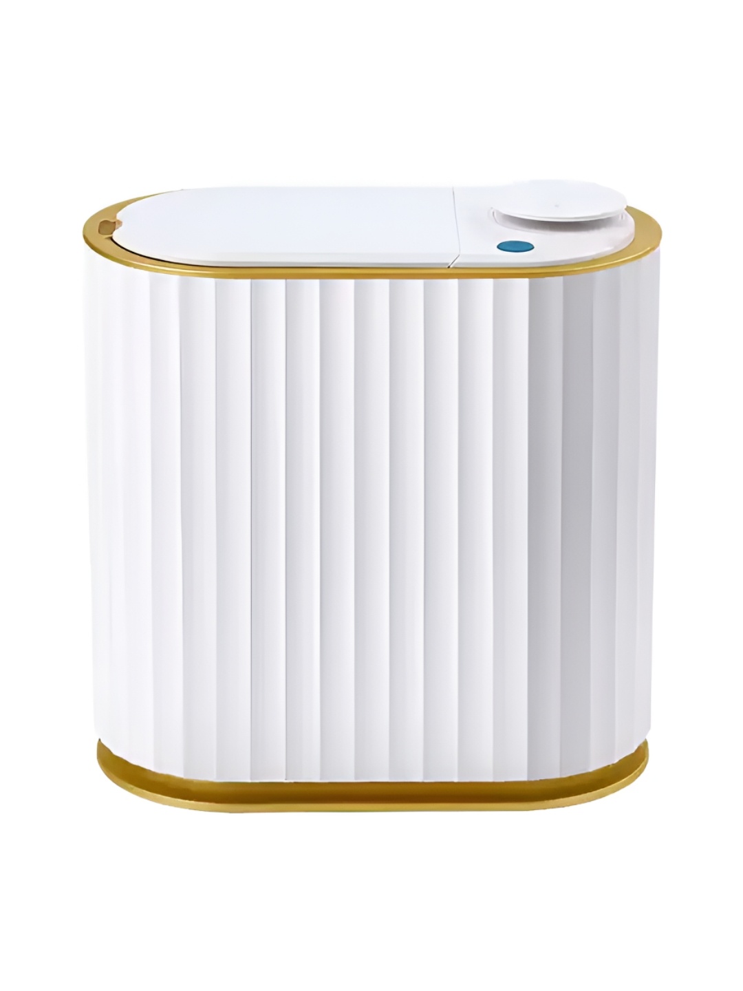 

UMAI White & Yellow Textured Automatic Motion Sensor Push Can Bin- 4L