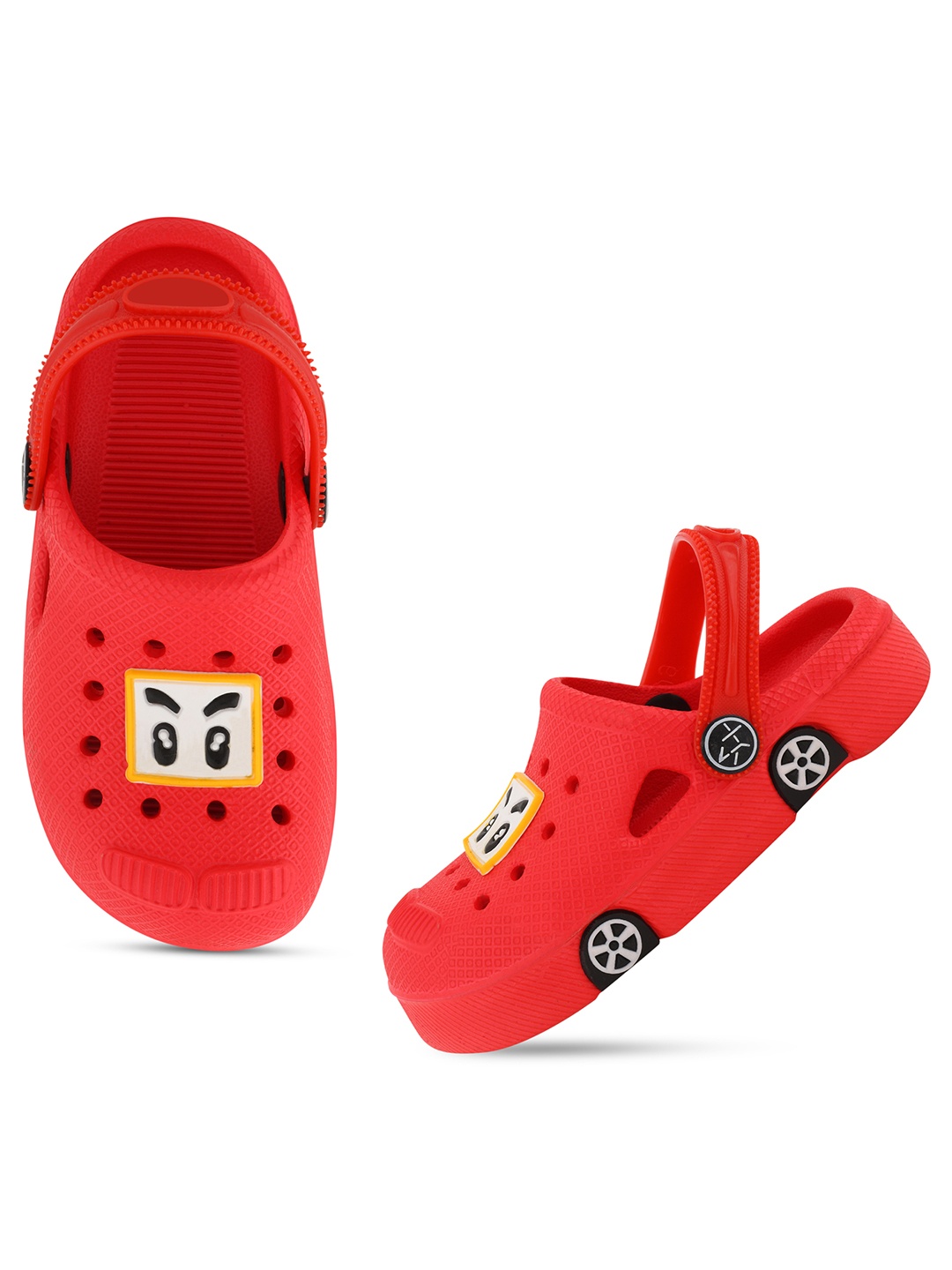 

Smartots Kids Self Designed Clogs, Red