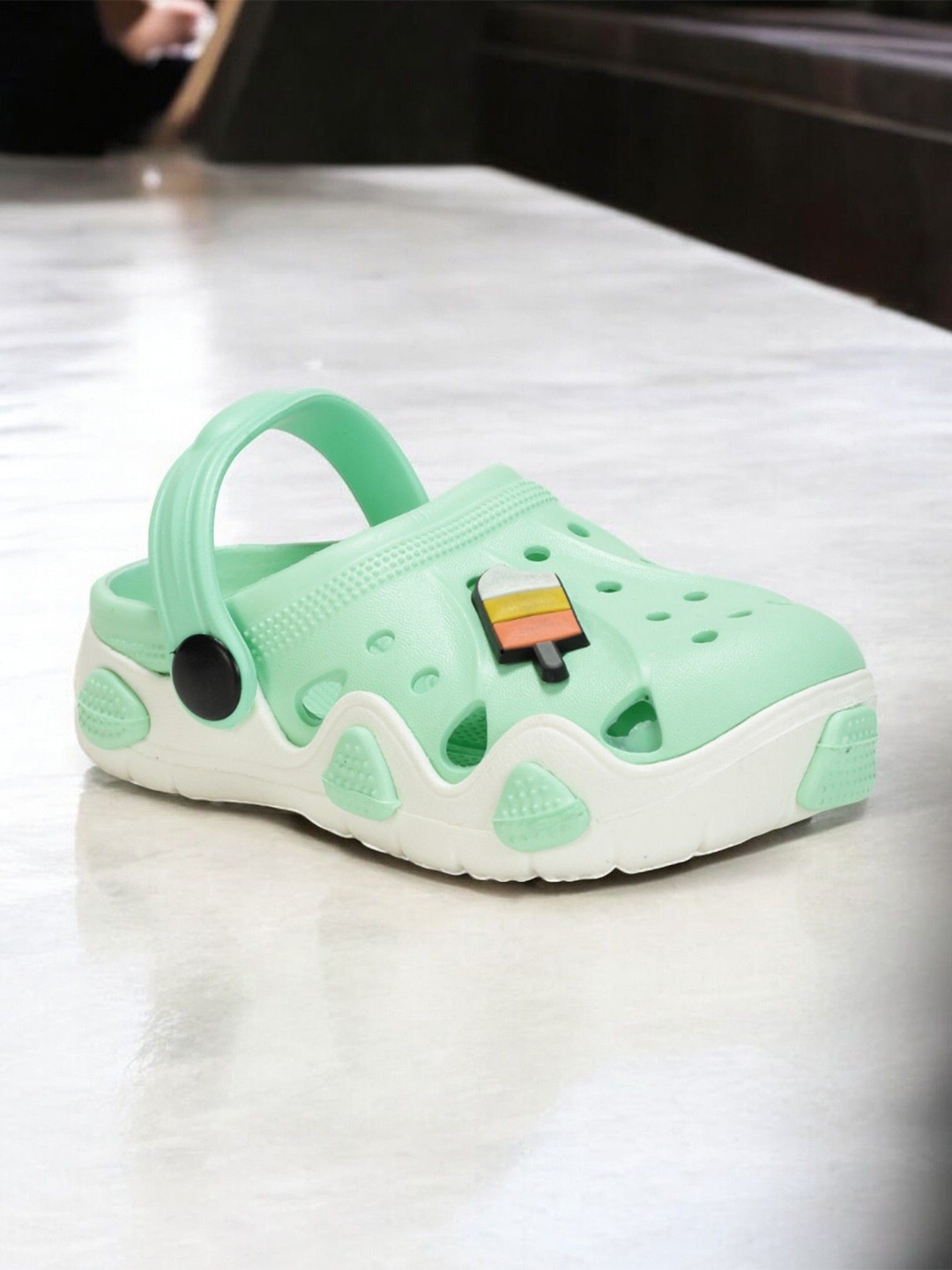 

Lil Lollipop Kids-Unisex Infants Anti Slip Clogs, Green
