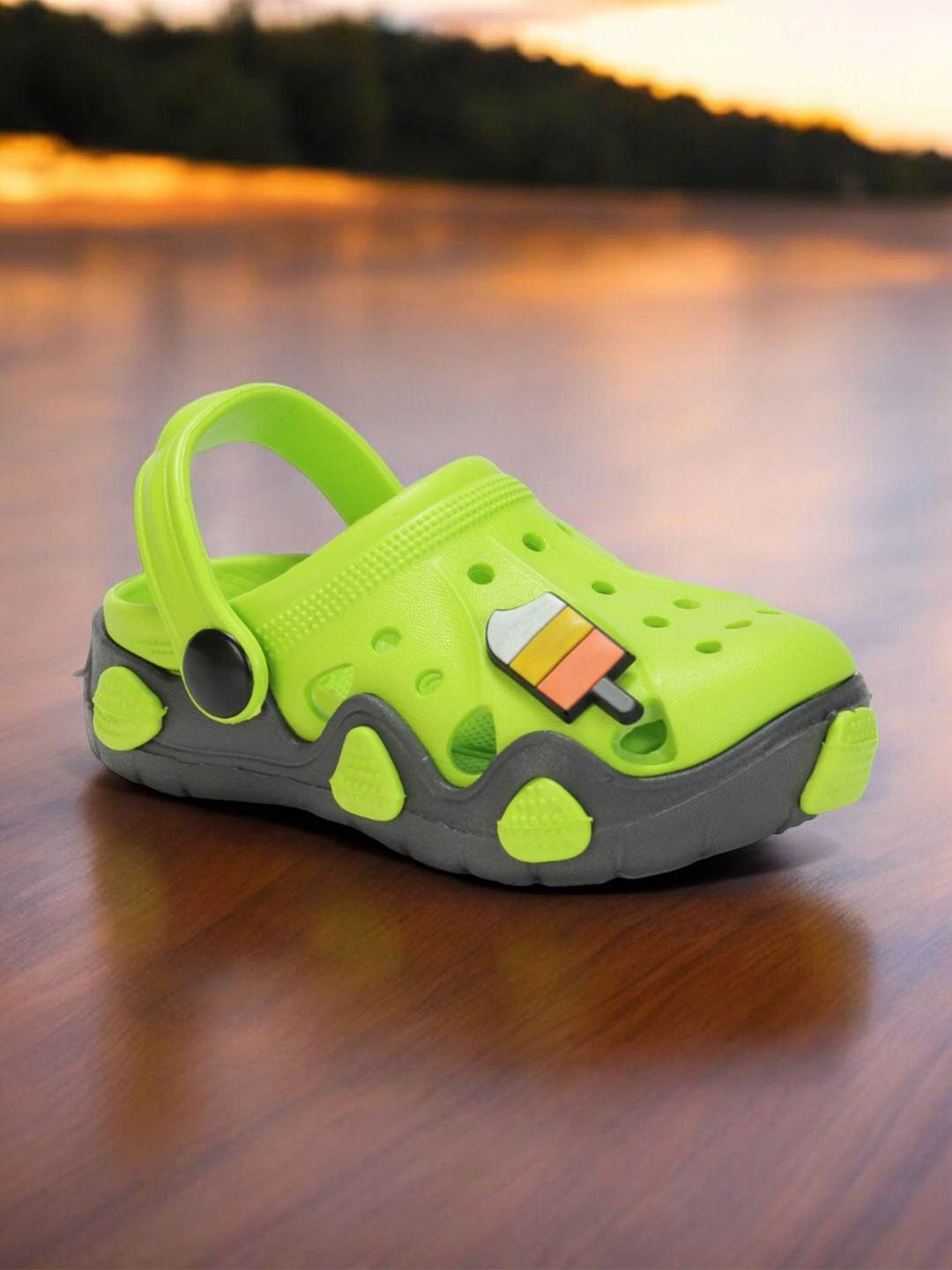

Lil Lollipop Kids-Unisex Infants Anti Slip Clogs, Green