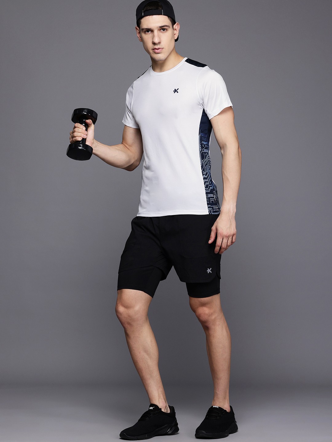 

HRX by Hrithik Roshan Men Printed Sports T-shirt, White