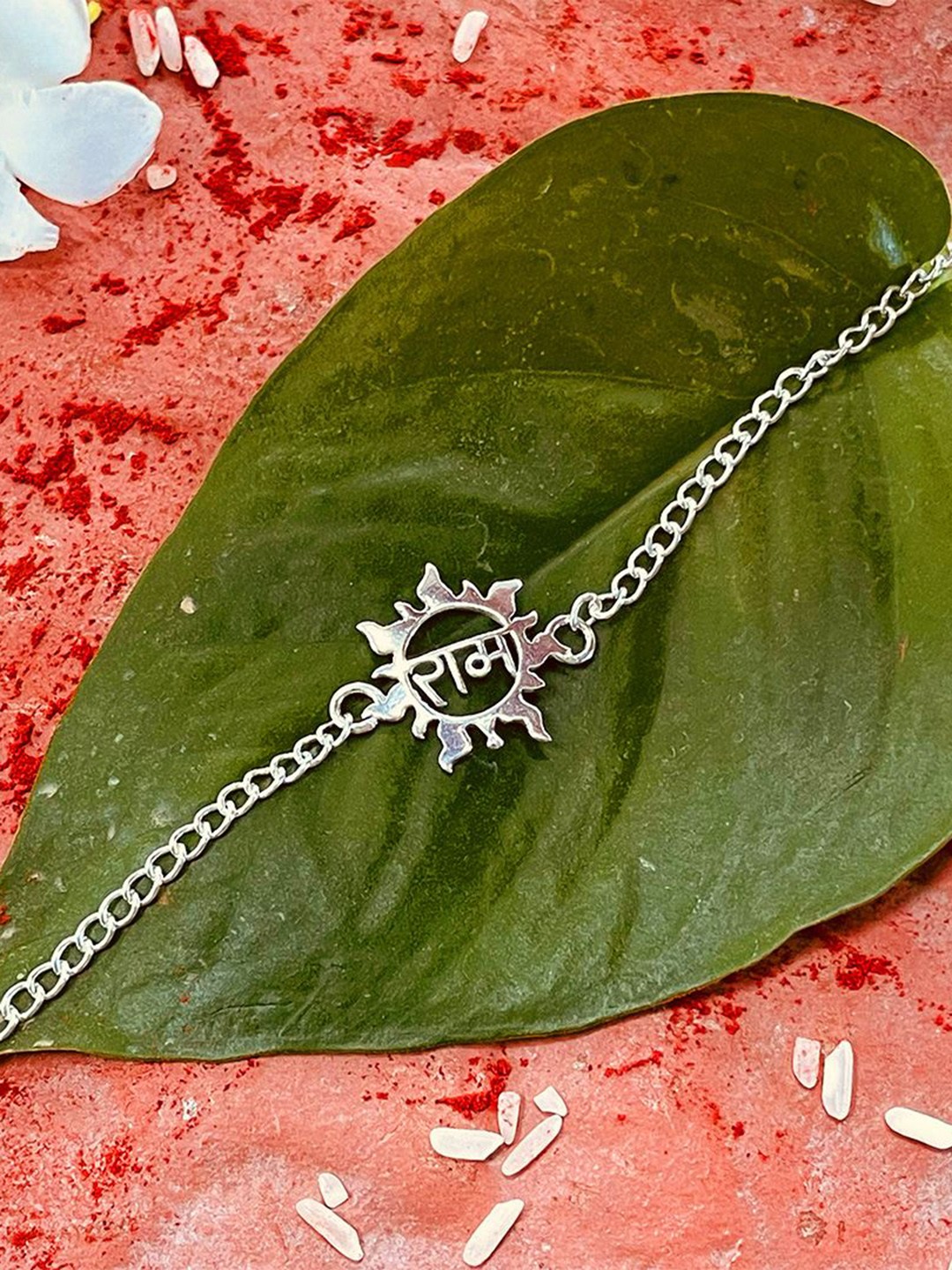 

trueBrowns 925 Sterling Silver Ram Wraparound Rakhi