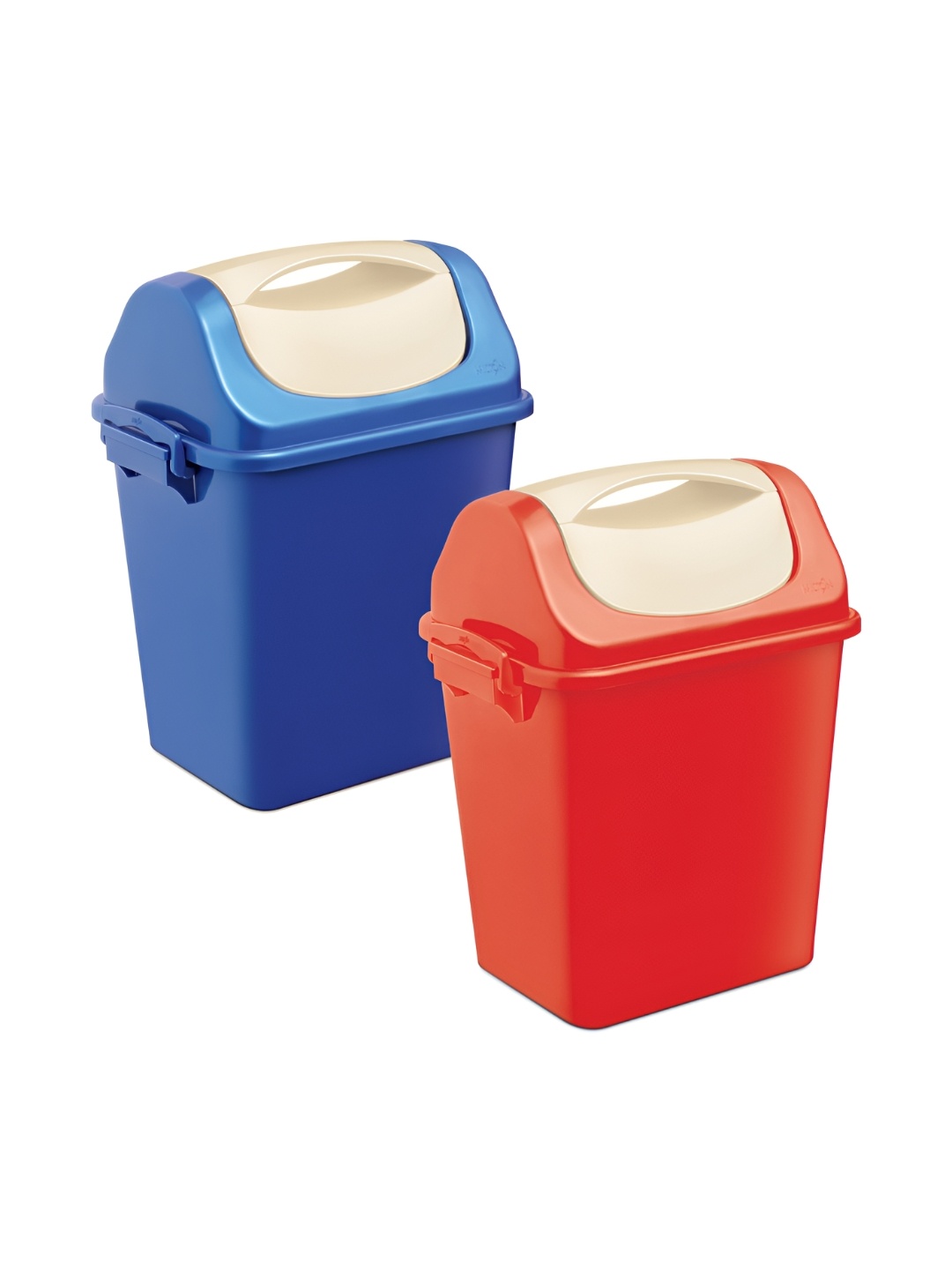 

Milton Red & Blue 2 Pieces Magnum Swing Dustbin with Lid 10 l