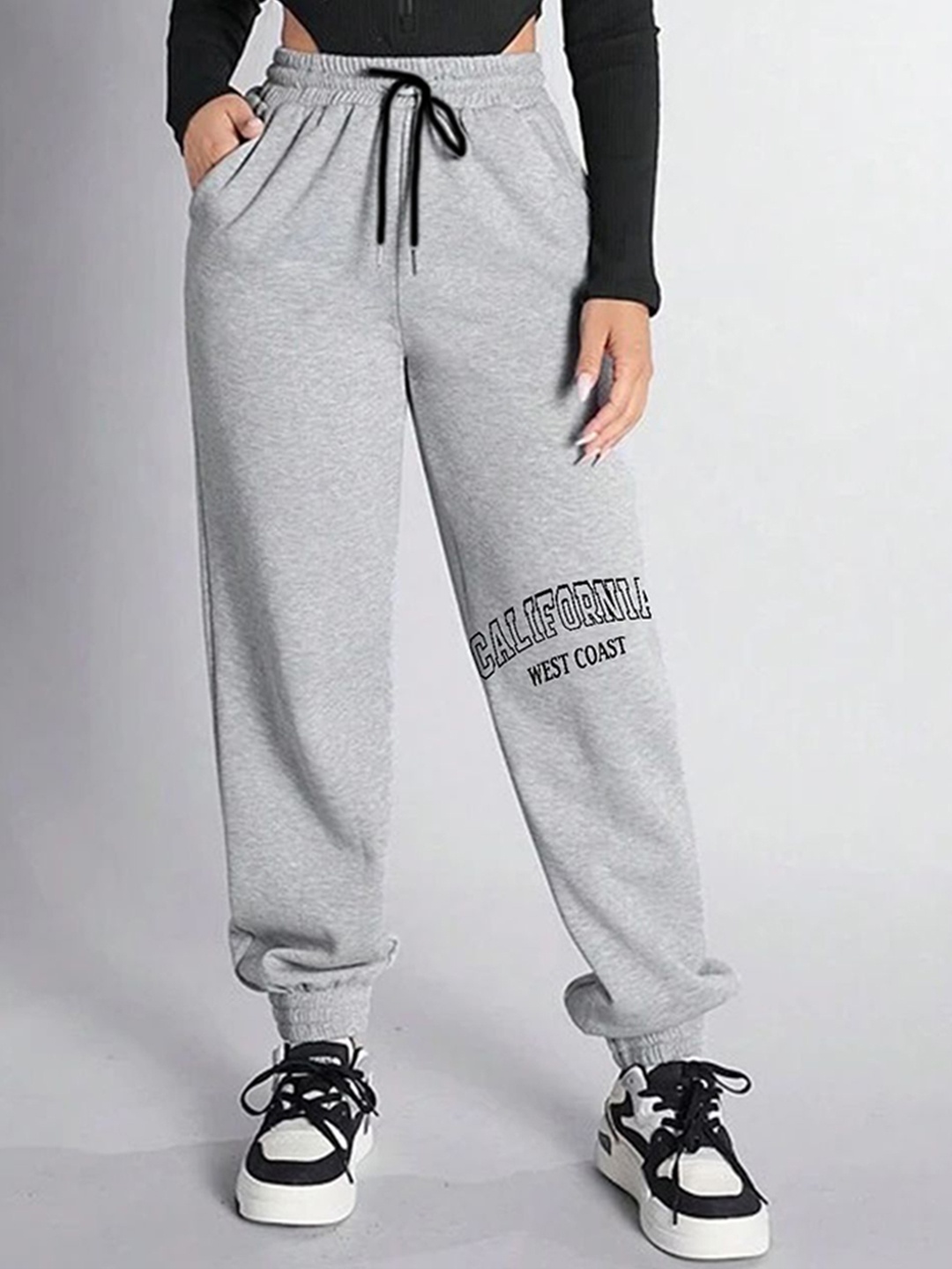 

TABADTOD Women Slim Fit Printed Relaxed Joggers Casual Joggers, Grey