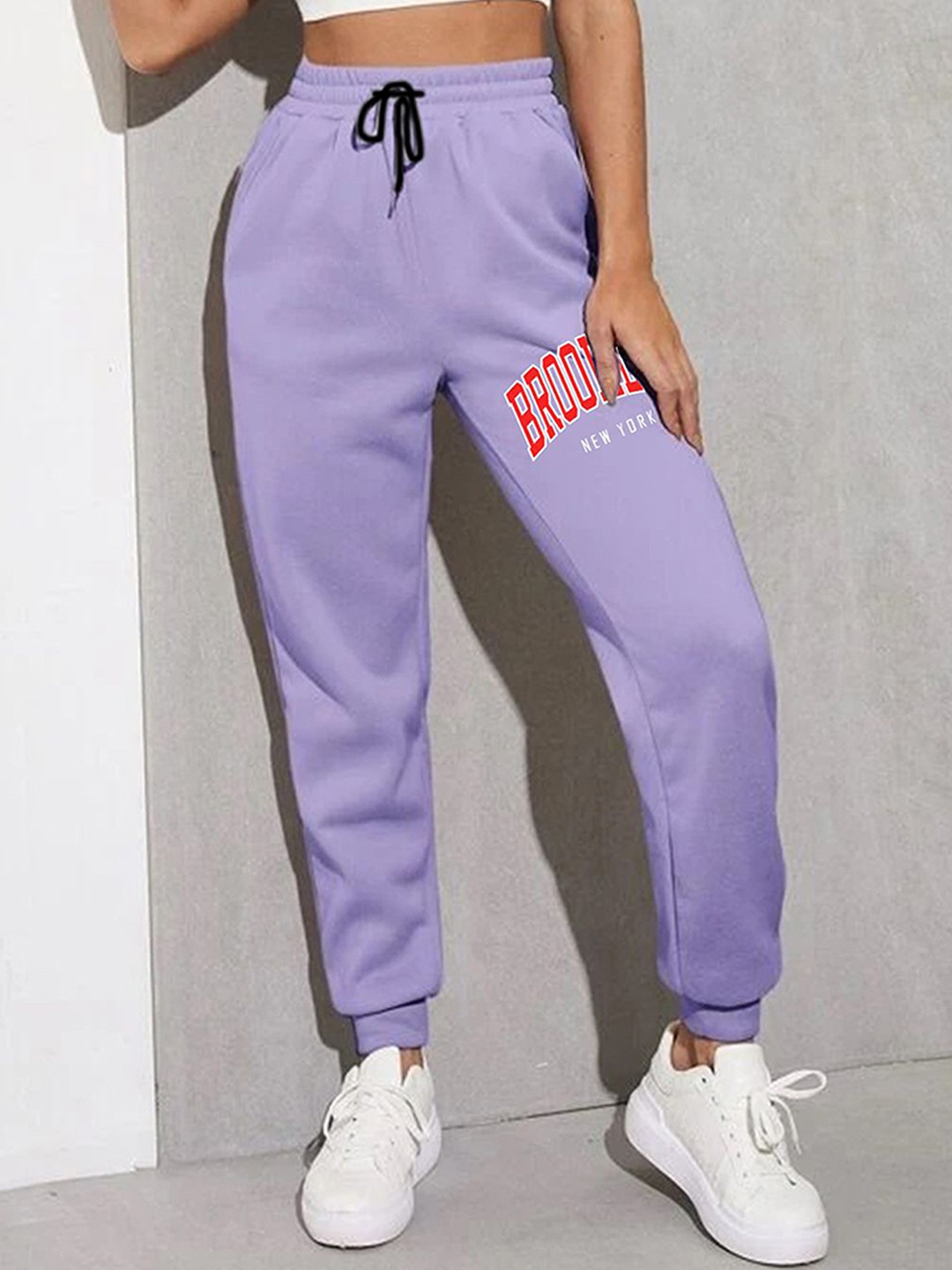 

TABADTOD Women Slim Fit Relaxed Joggers Trousers, Purple