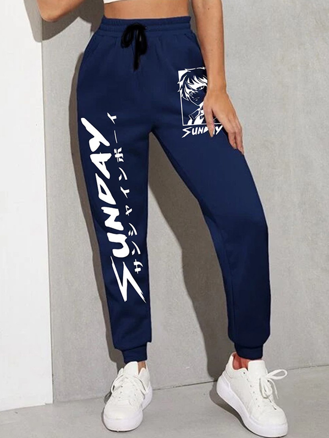 

TABADTOD Women Slim Fit Relaxed Joggers Trousers, Blue