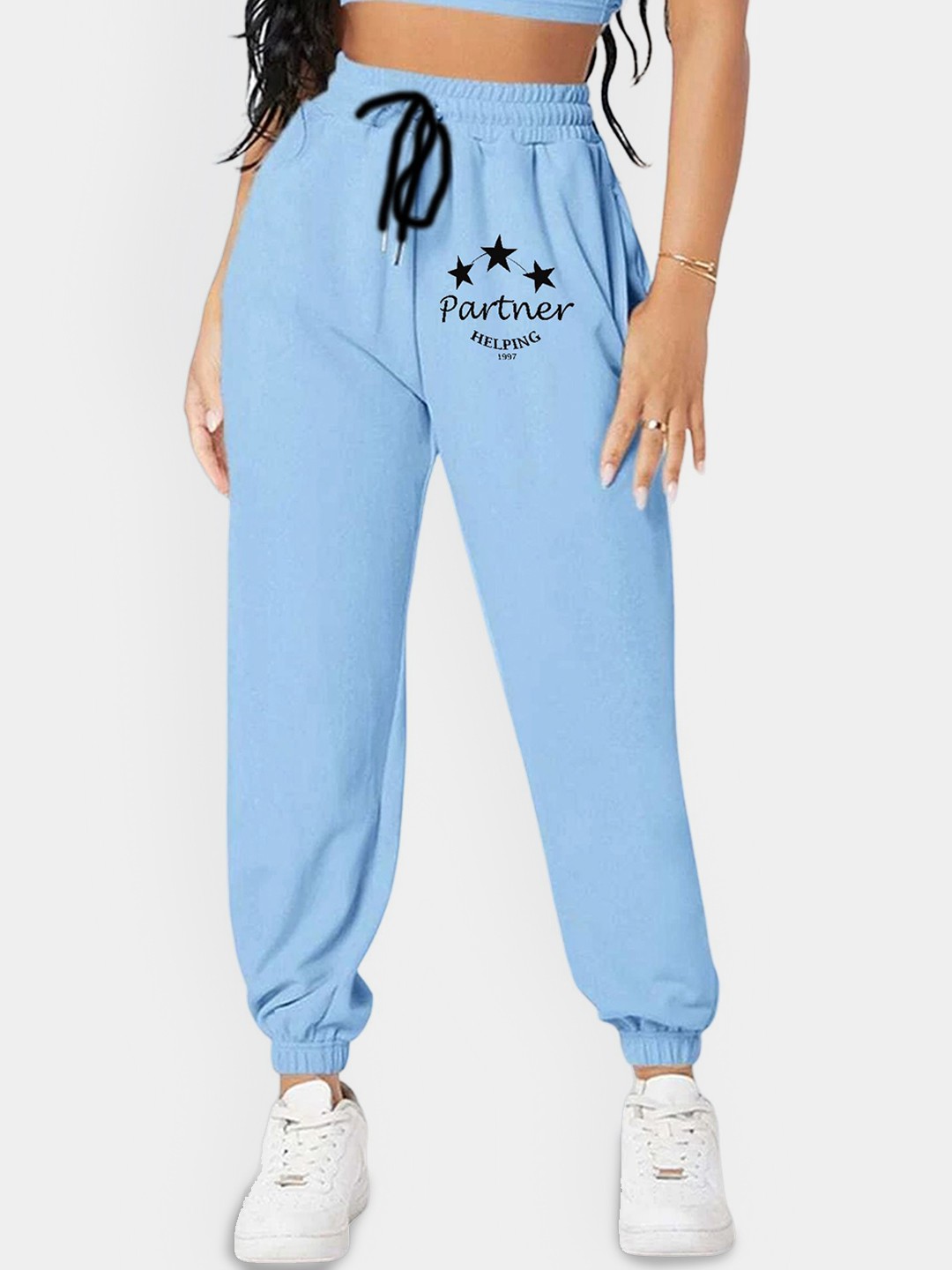 

TABADTOD Women Relaxed Joggers Trousers, Blue