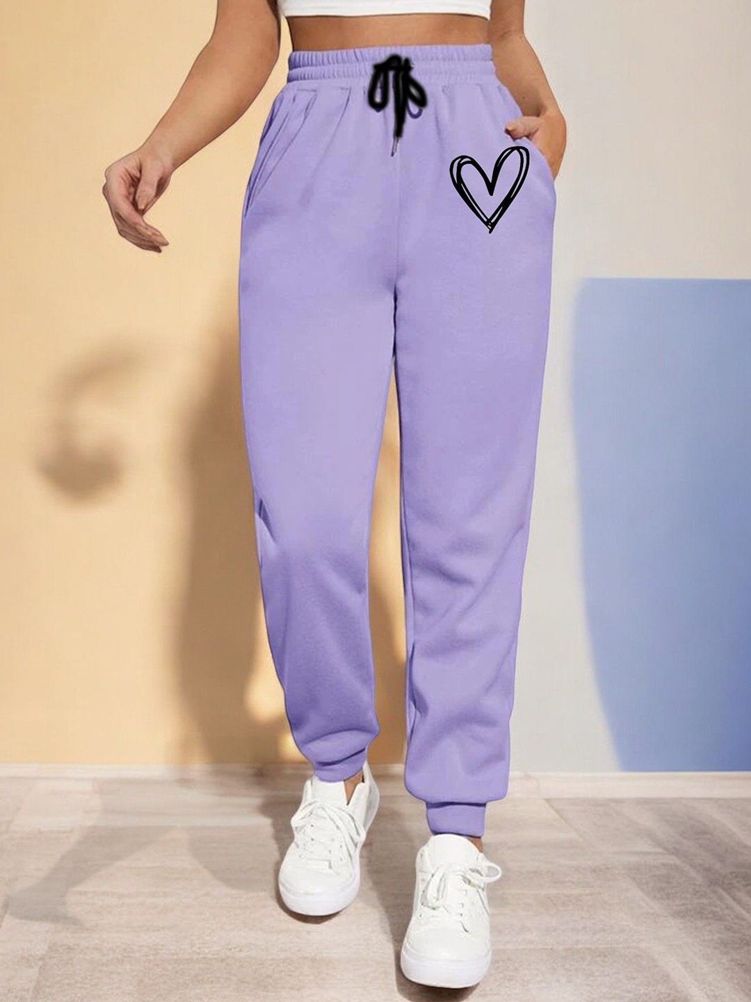 

TABADTOD Women Straight Relaxed Fit Relaxed Joggers, Purple