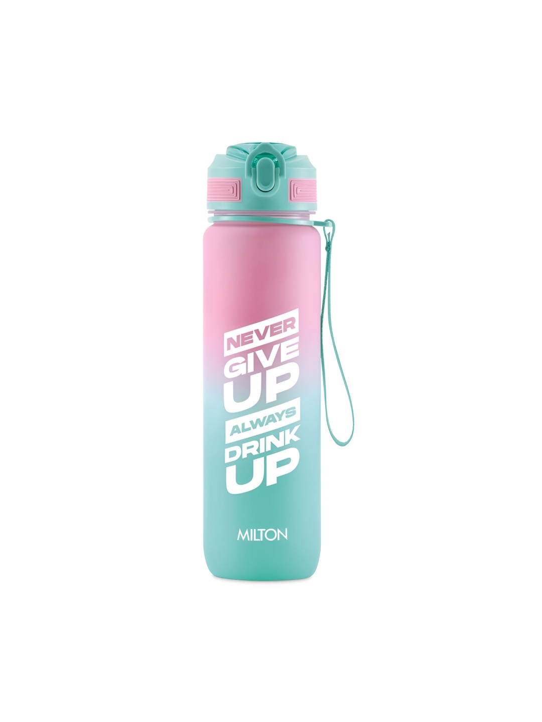 

Milton Pink Gen'Z 1000 Motivational Sipper Never Give Up Water Bottle 1000ml