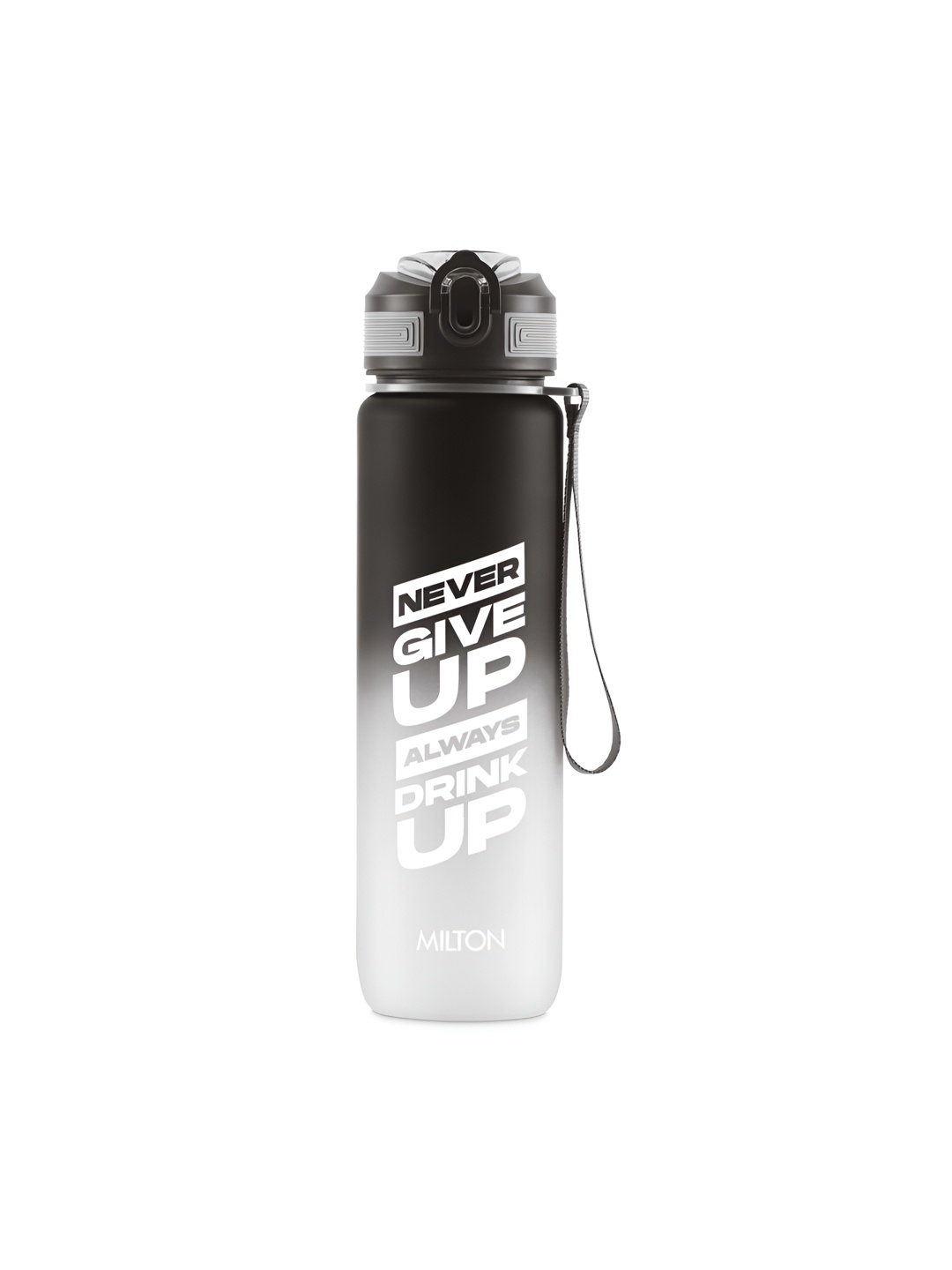 

Milton Black Gen'Z 1000 Motivational Sipper Never Give Up Water Bottle 1000ml