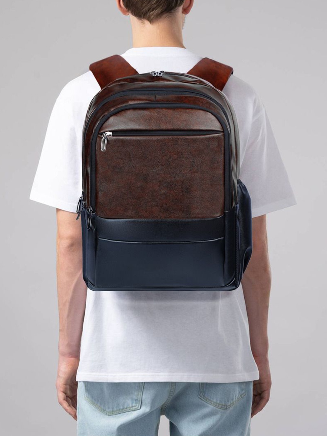 Killer Unisex Brand Logo Backpack, Brown