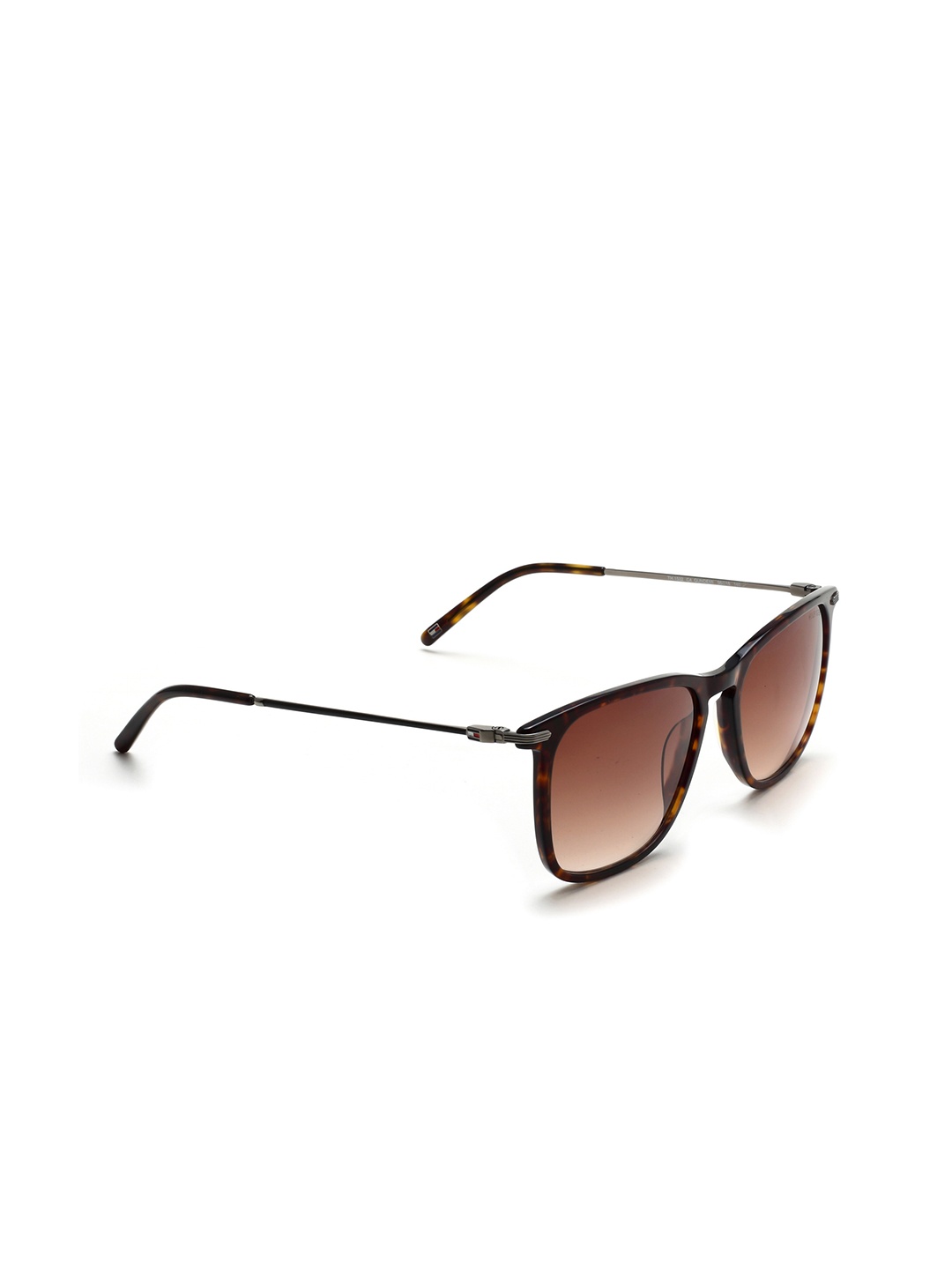 

Tommy Hilfiger Unisex Square Sunglasses with UV Protected Lens 1532 C4 56, Brown
