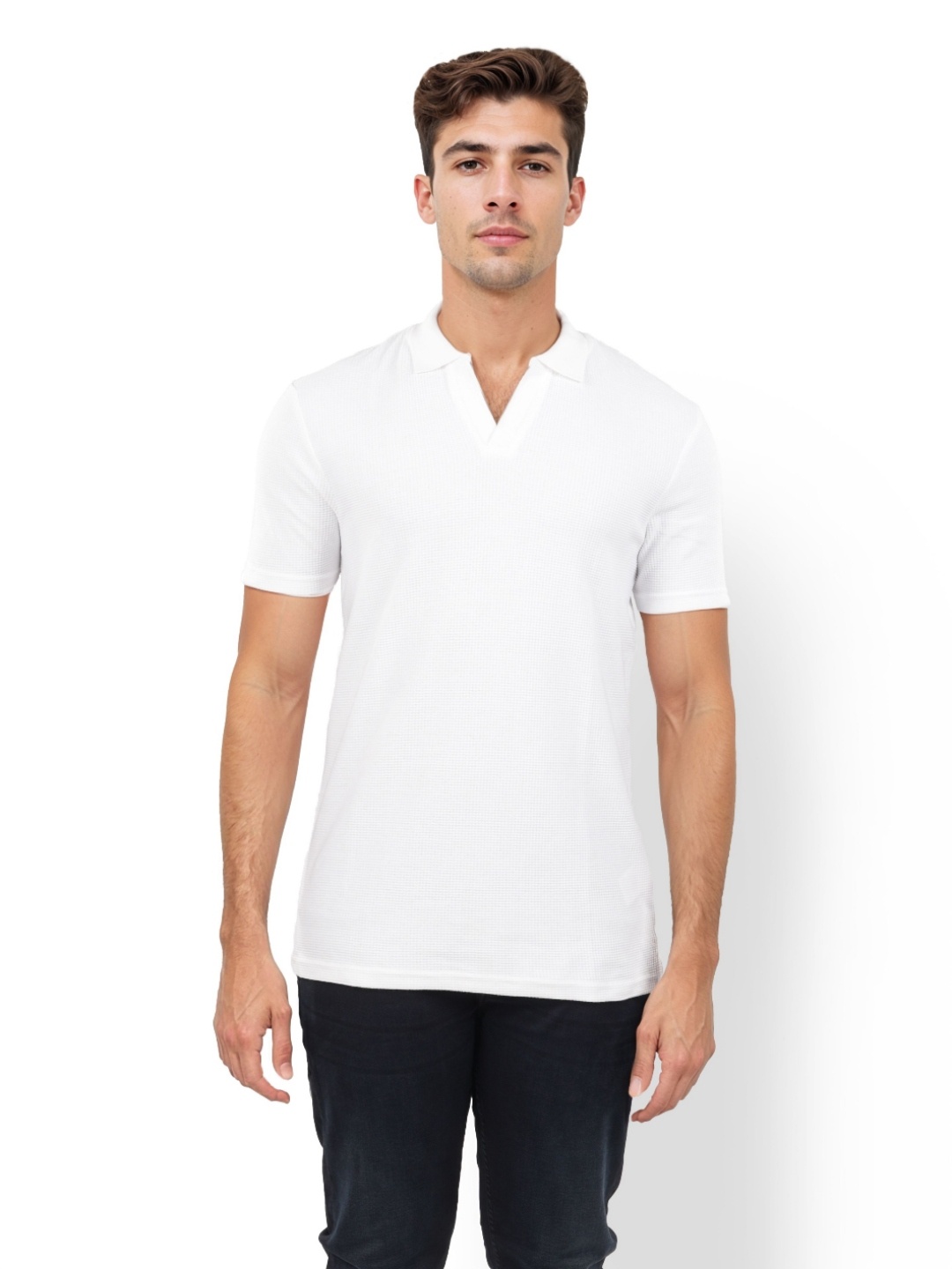 

Celio Men Henley Neck Pockets T-shirt, White