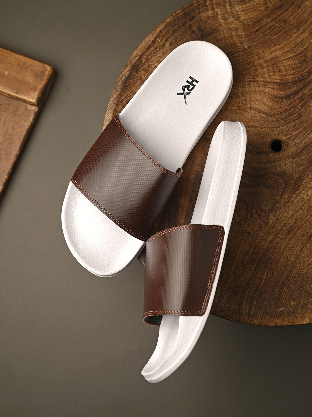 

HRX by Hrithik Roshan Men Casual Sliders, Brown