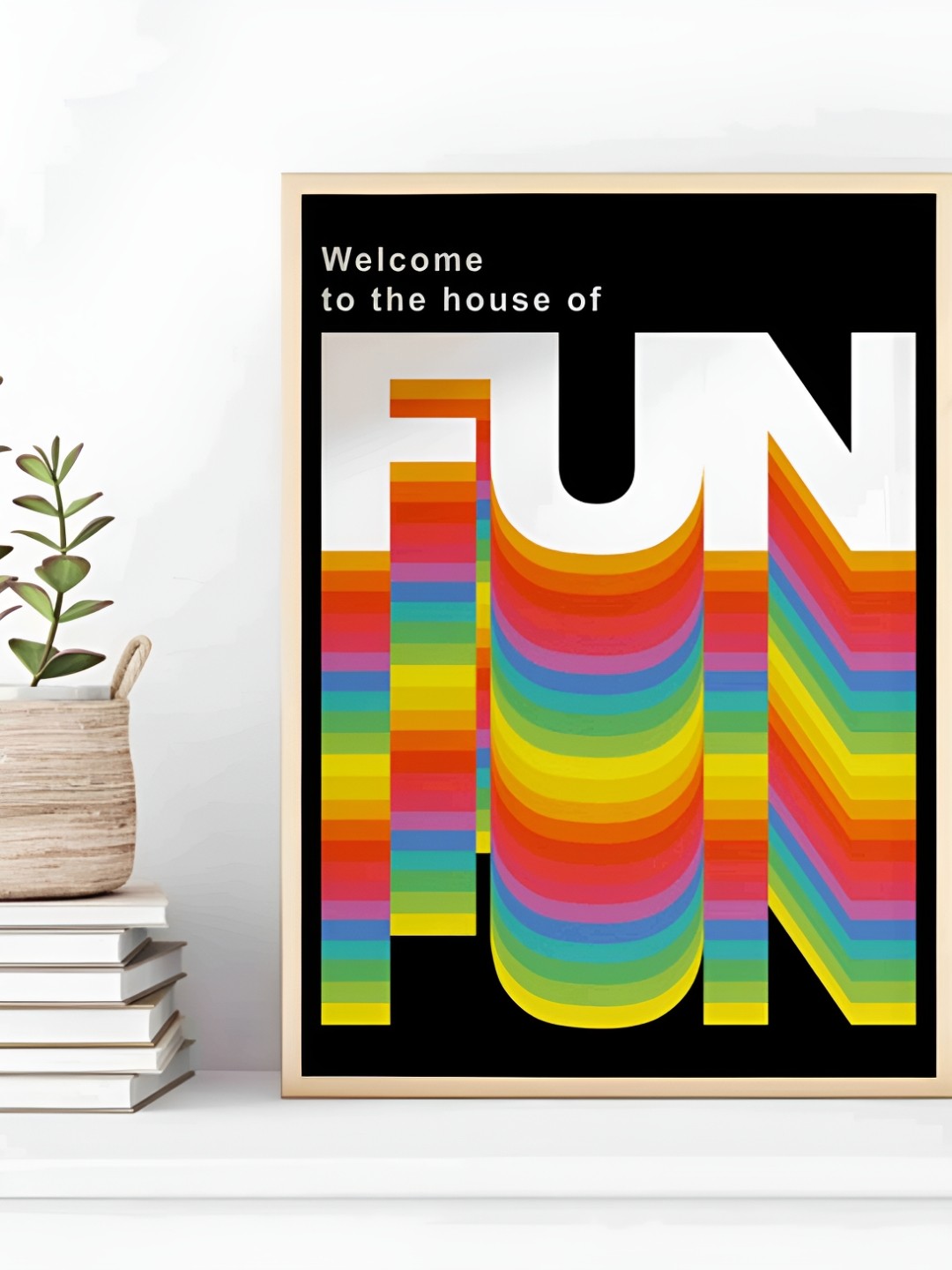 

SAF Black & White Fun Wooden Painting Wall Art