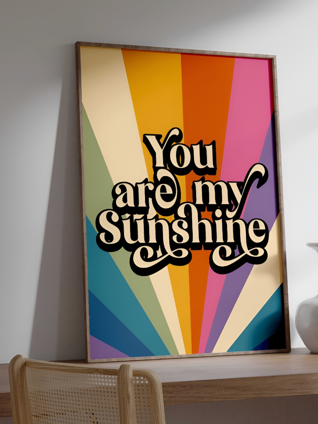 

SAF Brown & Blue Wooden Painting Wall Art