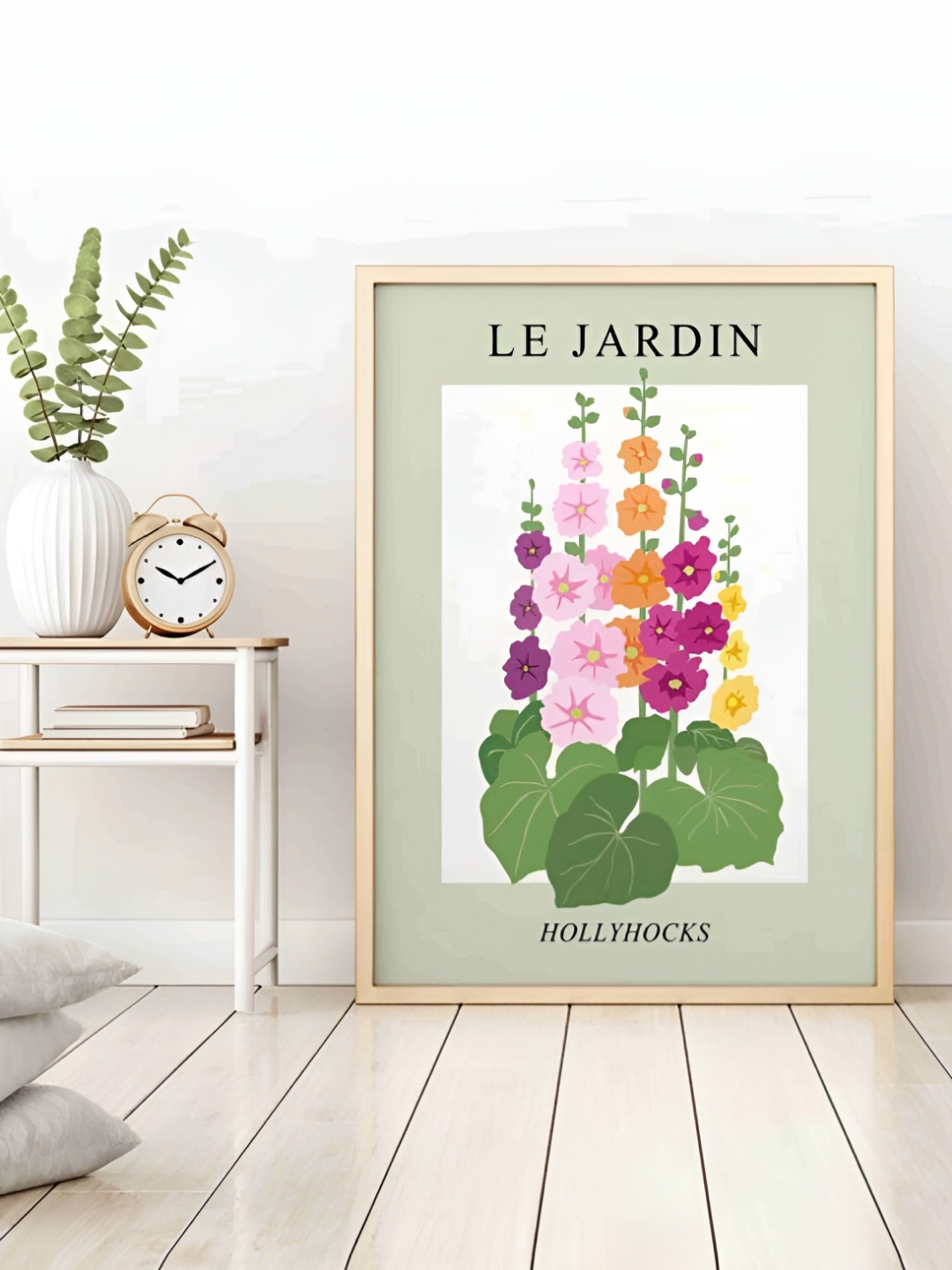 

SAF Brown & Green Floral Wooden Painting Wall Art