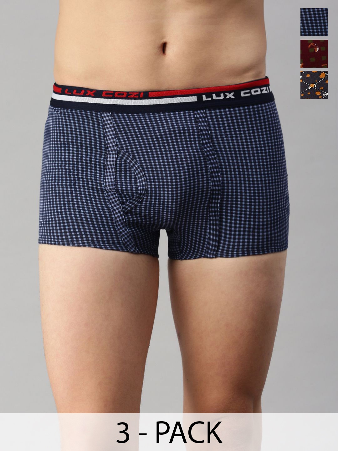 

Lux Cozi Pack Of 3 Printed Trunks CZ_BGT_SL_PRT_OE_AST3_3PC, Blue