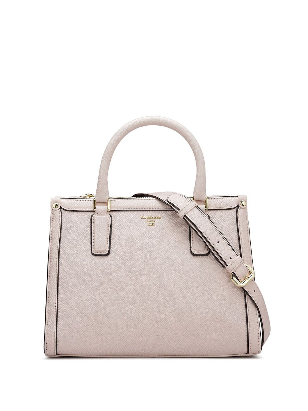 

Da Milano Women Leather Structured Handheld Bag, Off white