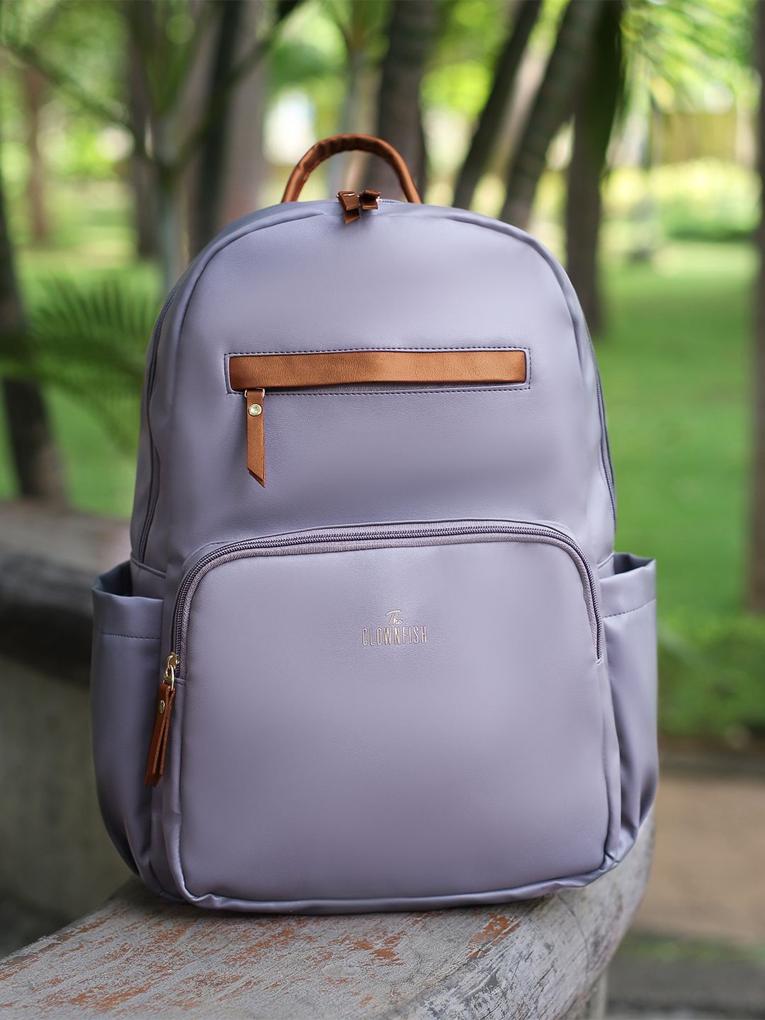 

THE CLOWNFISH Stellar Solid Backpacks, Purple