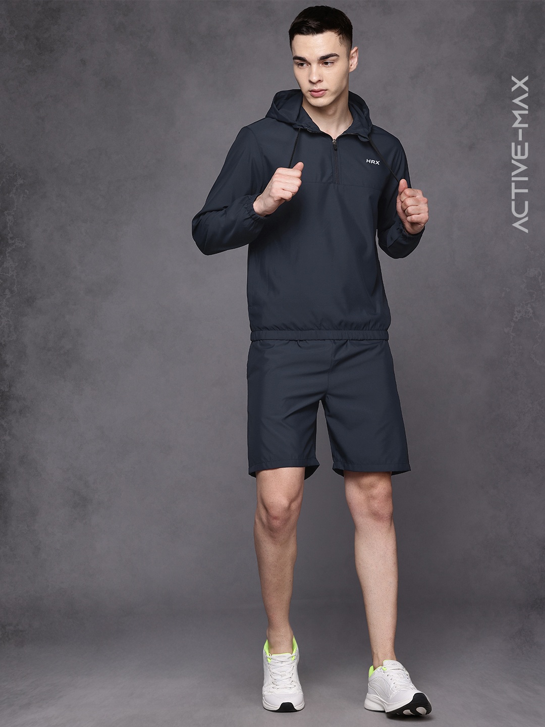 

HRX by Hrithik Roshan Rapid Dry Running Tracksuits, Navy blue