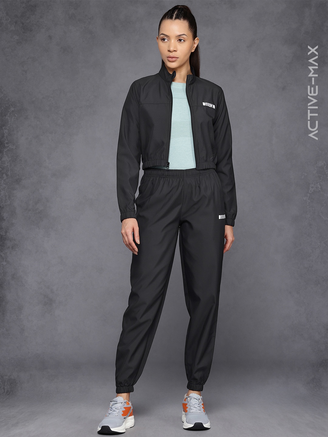 HRX by Hrithik Roshan Women Rapid Dry Training Tracksuit, Black