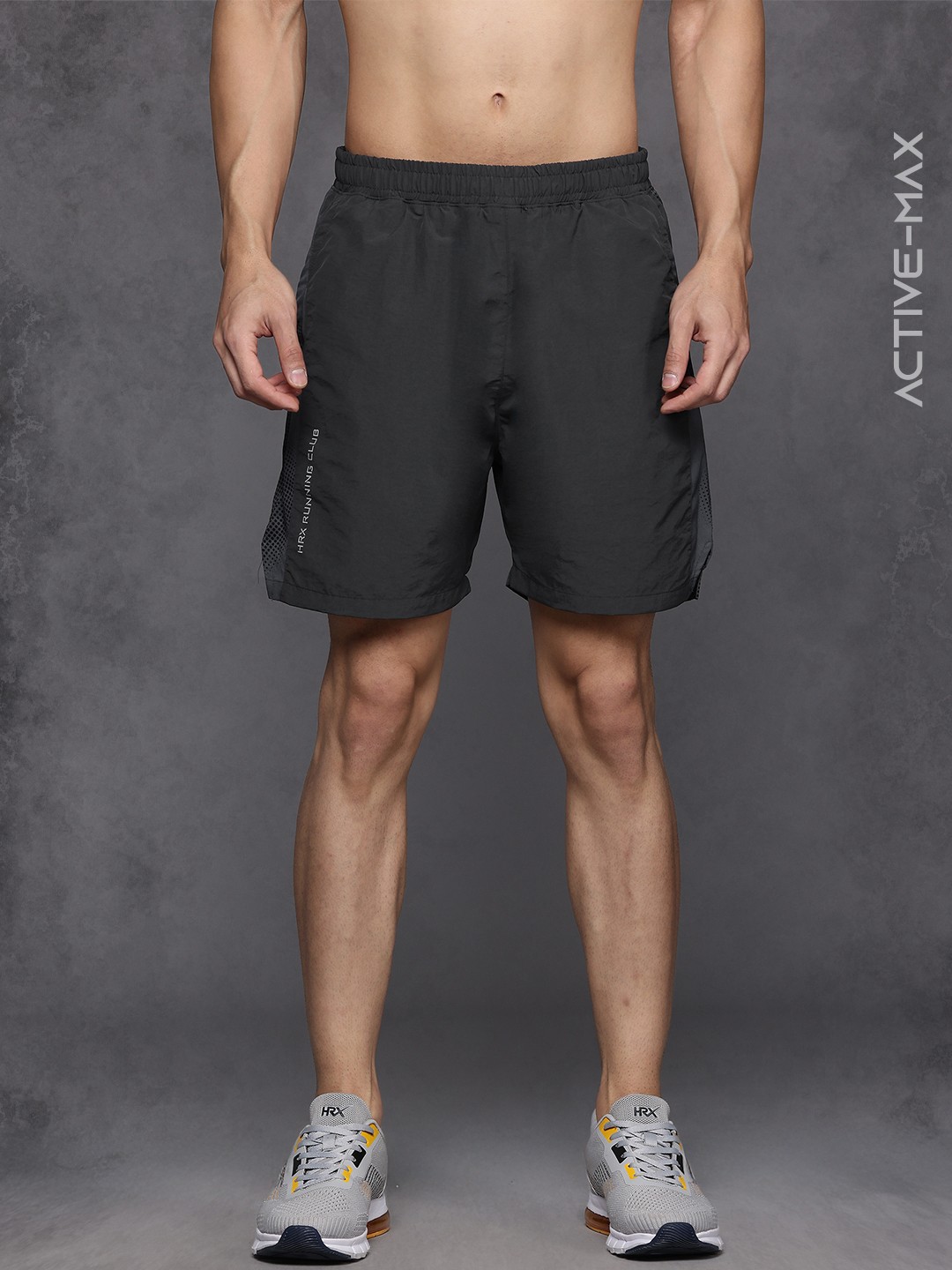 

HRX by Hrithik Roshan Men Midpremiumrange Rapid-Dry Running Shorts, Grey